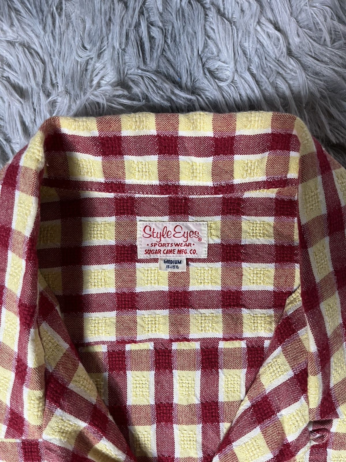 Toyo Enterprises Vintage 70s Sugar cane mfg.co open collar Size US M / EU 48-50 / 2 - 4 Thumbnail