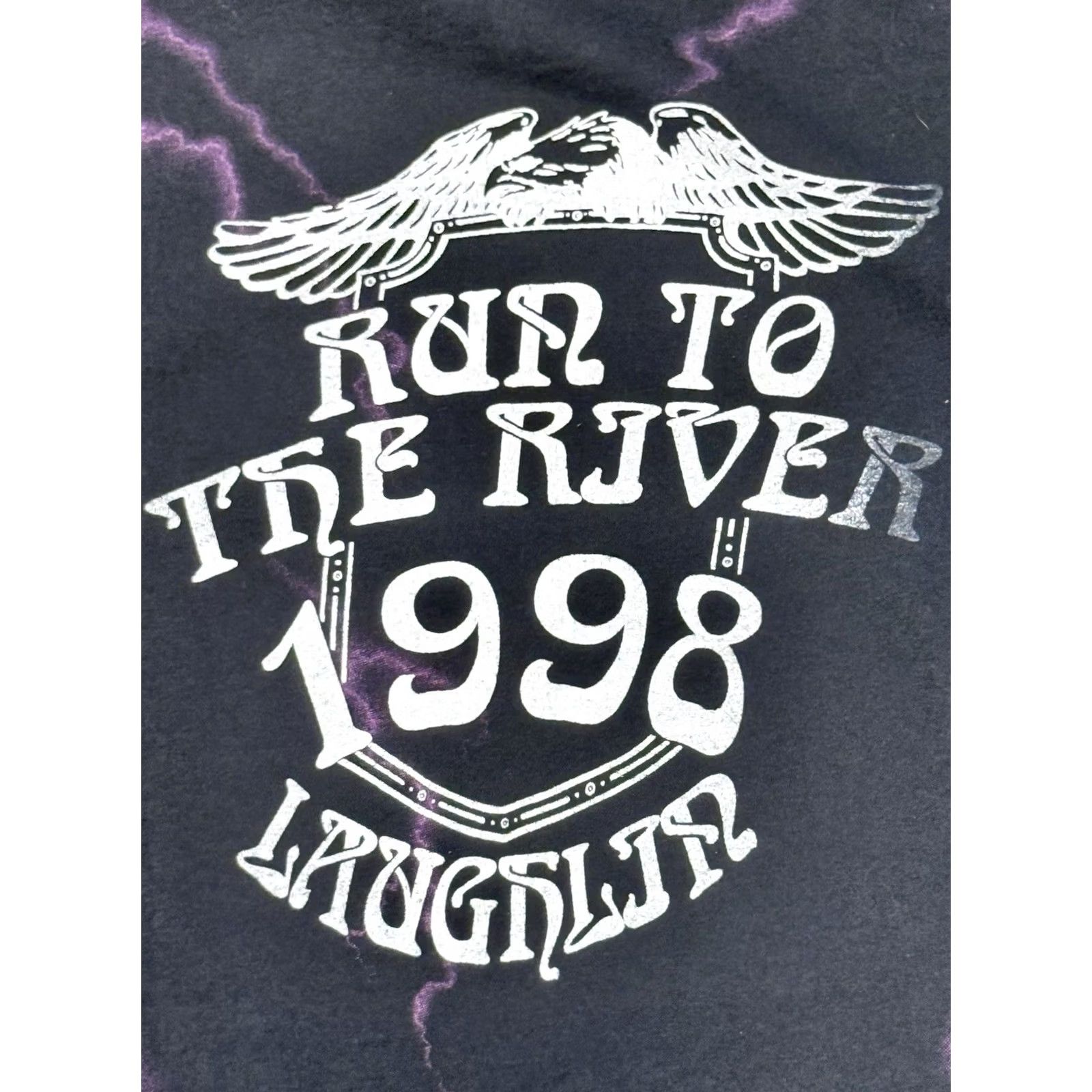Harley Davidson VINTAGE Laughlin River Run Built To Last Shirt XL Harley Davidson OC Chopper T-Shirt Men Black 90s Graphic Print Crew Neck Short Sleeve Size US XL / EU 56 / 4 - 4 Thumbnail