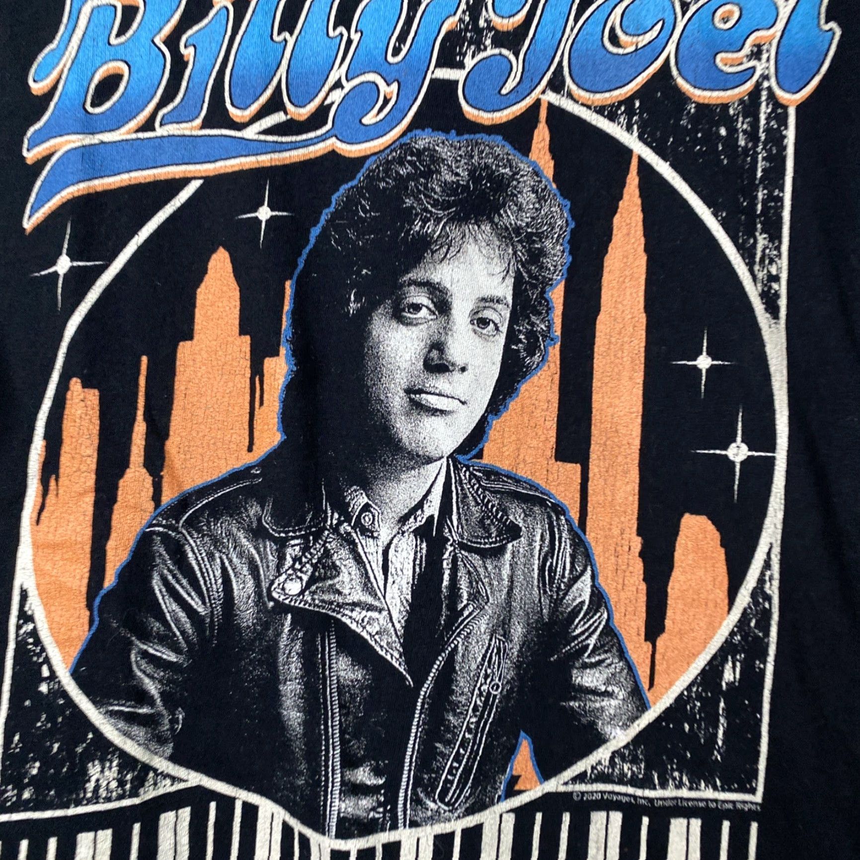 Vintage American Classics Billy Joel T Shirt Mens M Black Short Sleeve Licensed Concert Band Tee Piano Man Shirt Size US M / EU 48-50 / 2 - 3 Thumbnail