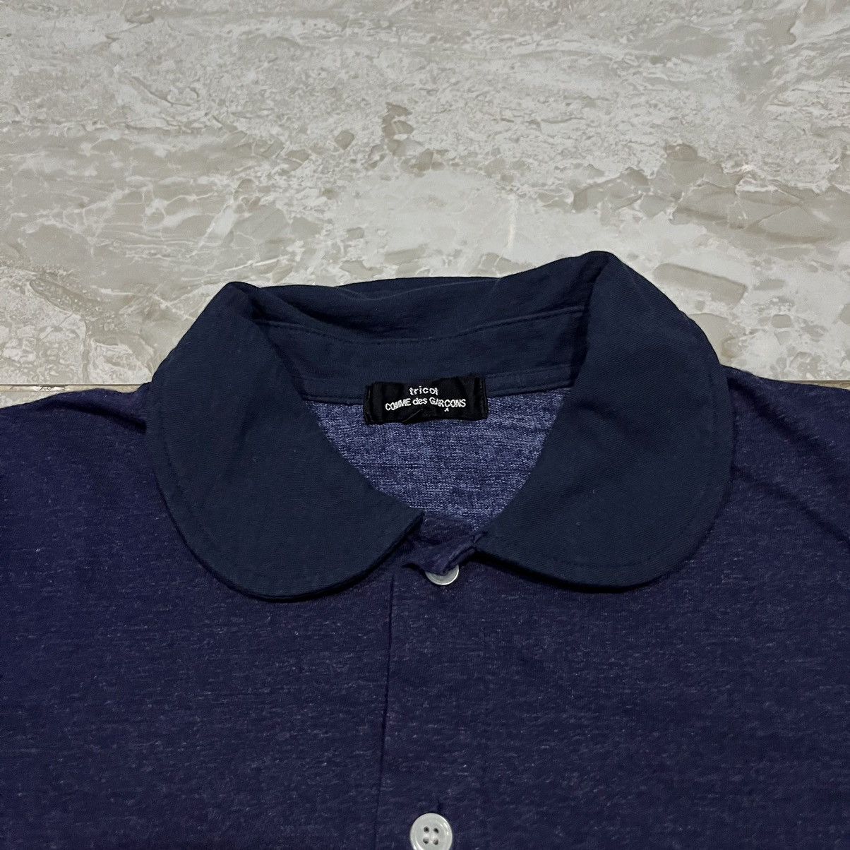 Comme des Garcons × Japanese Brand × Vintage Vintage Comme des garçon tricot Button Up Polo Size US S / EU 44-46 / 1 - 2 Thumbnail