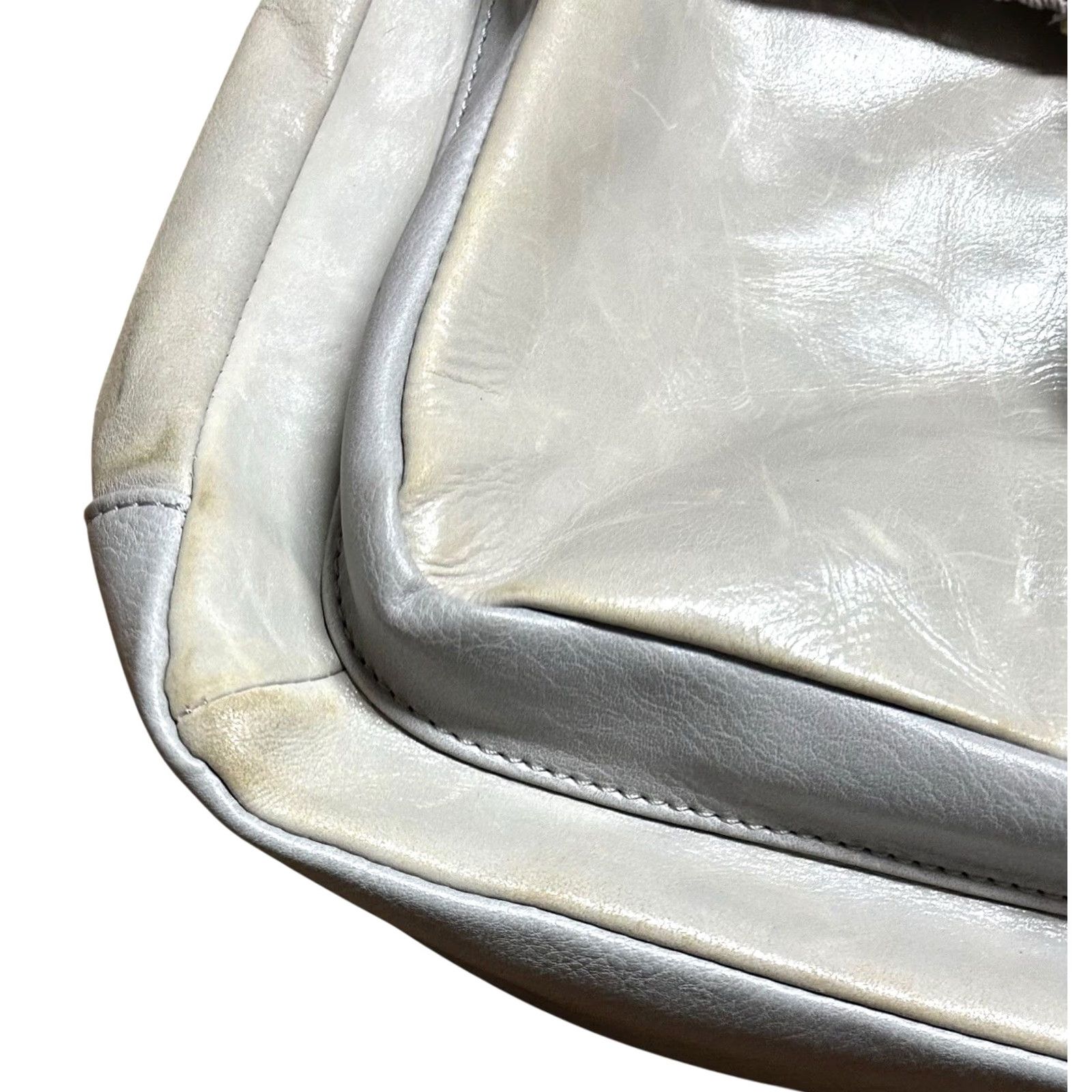The Sak VINTAGE The Sak Ventura Backpack Purse Messenger Bag Gray Distressed Embossed Women's Size ONE SIZE - 5 Thumbnail