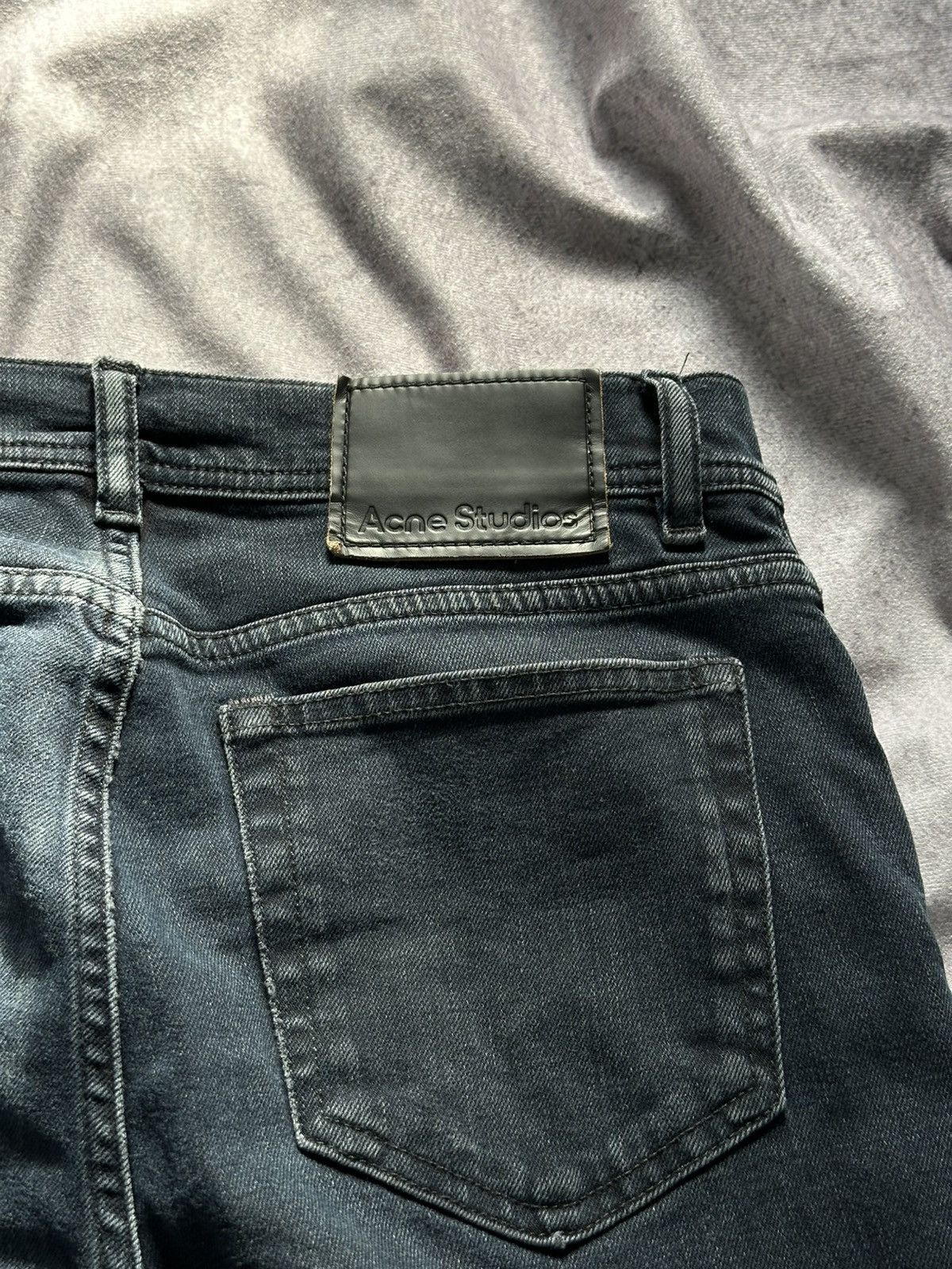 Acne Studios Acne Studios North Blue Black Slim Jeans Size US 29 - 4 Thumbnail