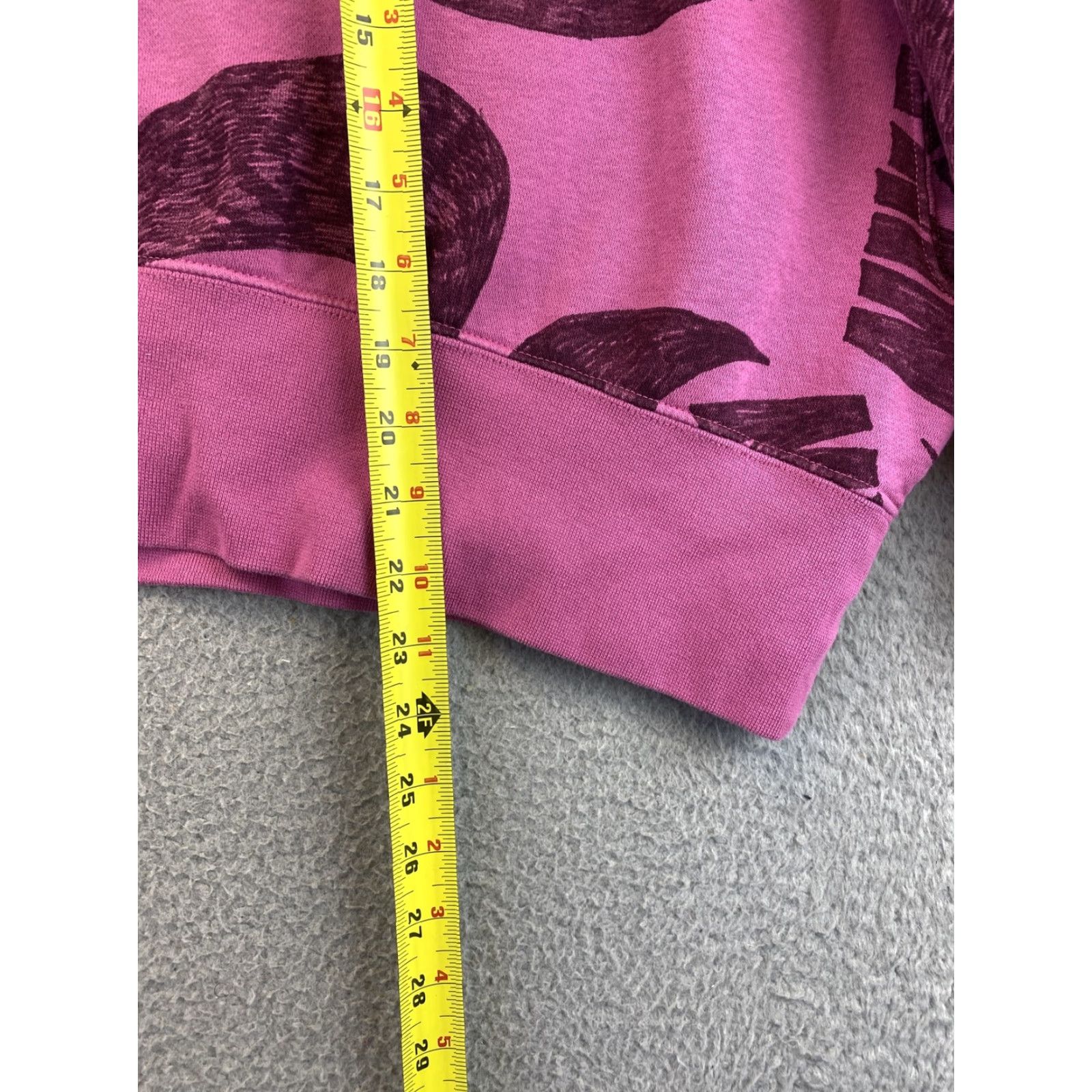 Nike Nike Womens Sweatshirt XL Purple Cropped Long Sleeve Pullover / 88-55 Vintage 90s Modern Classic (Mens Women) Size XL / US 12-14 / IT 48-50 - 6 Thumbnail