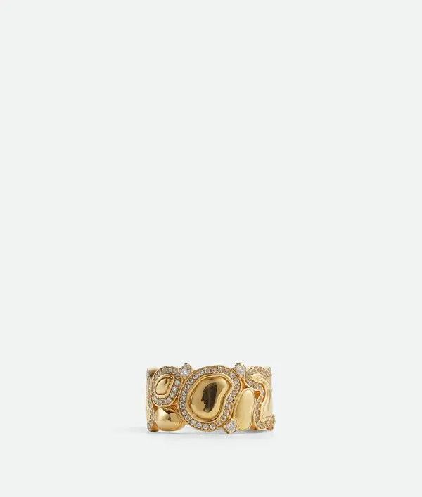 Bottega Veneta o1n1vont1124 Size: 13 / Lava Ring in Gold Size ONE SIZE - 2 Thumbnail