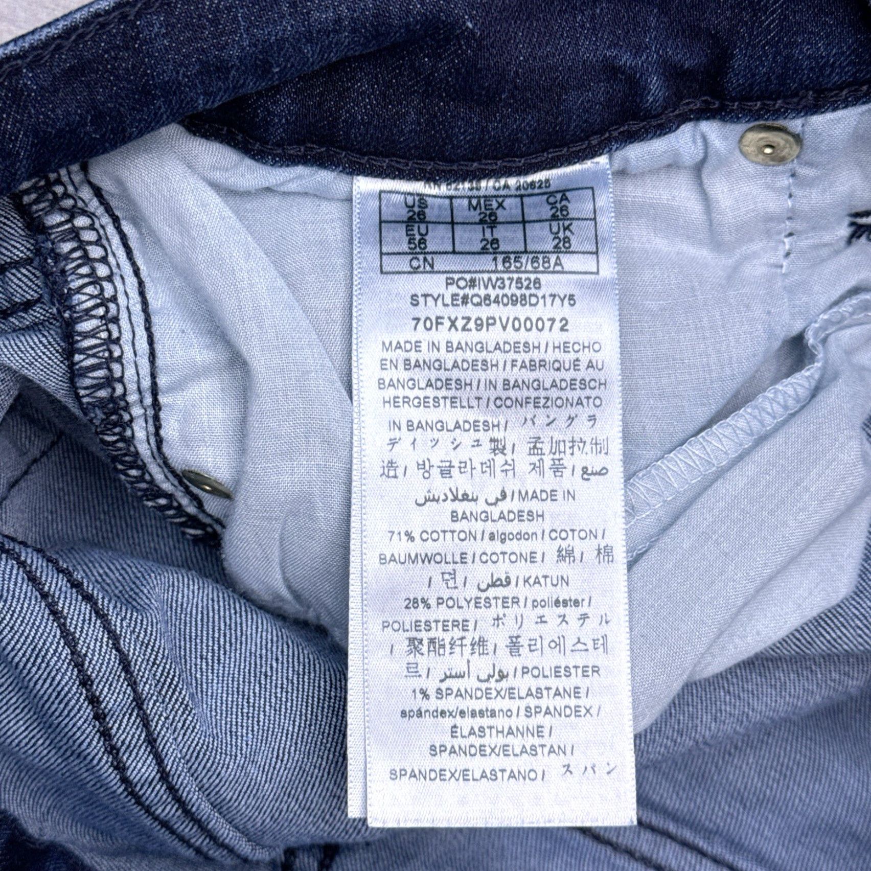 Guess Guess Jeans Womens 26 Low Rise Stretch Distressed Patch Fit Skinny Denim Blue 5-Pocket City Modern Regular Size 26" / US 2 / IT 38 - 5 Thumbnail