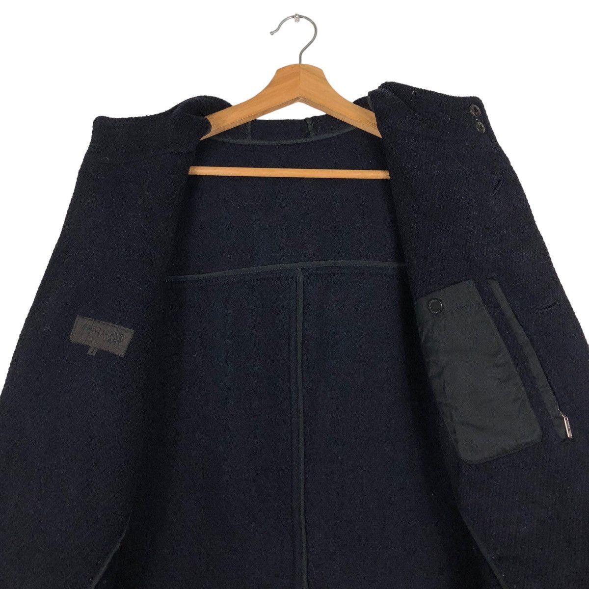 Comme Ca Ism 🔥Rich Black - Long Fly Coats Wool Jacket Comme Ca Ism Size US M / EU 48-50 / 2 - 13 Thumbnail
