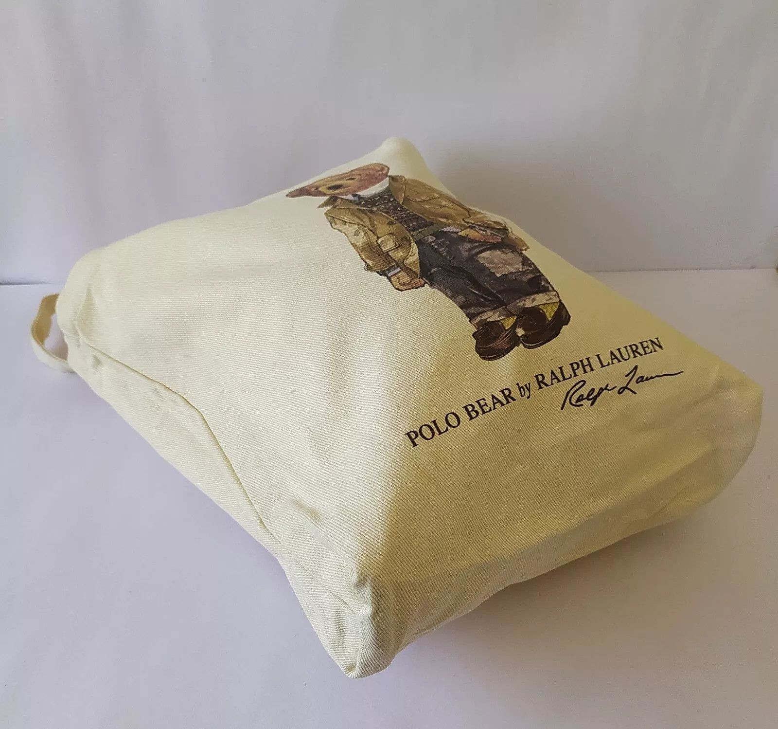 Polo Ralph Lauren Polo Ralph Lauren Polo Bear Cotton Canvas Tote Bag IFD 8036 Size ONE SIZE - 6 Thumbnail