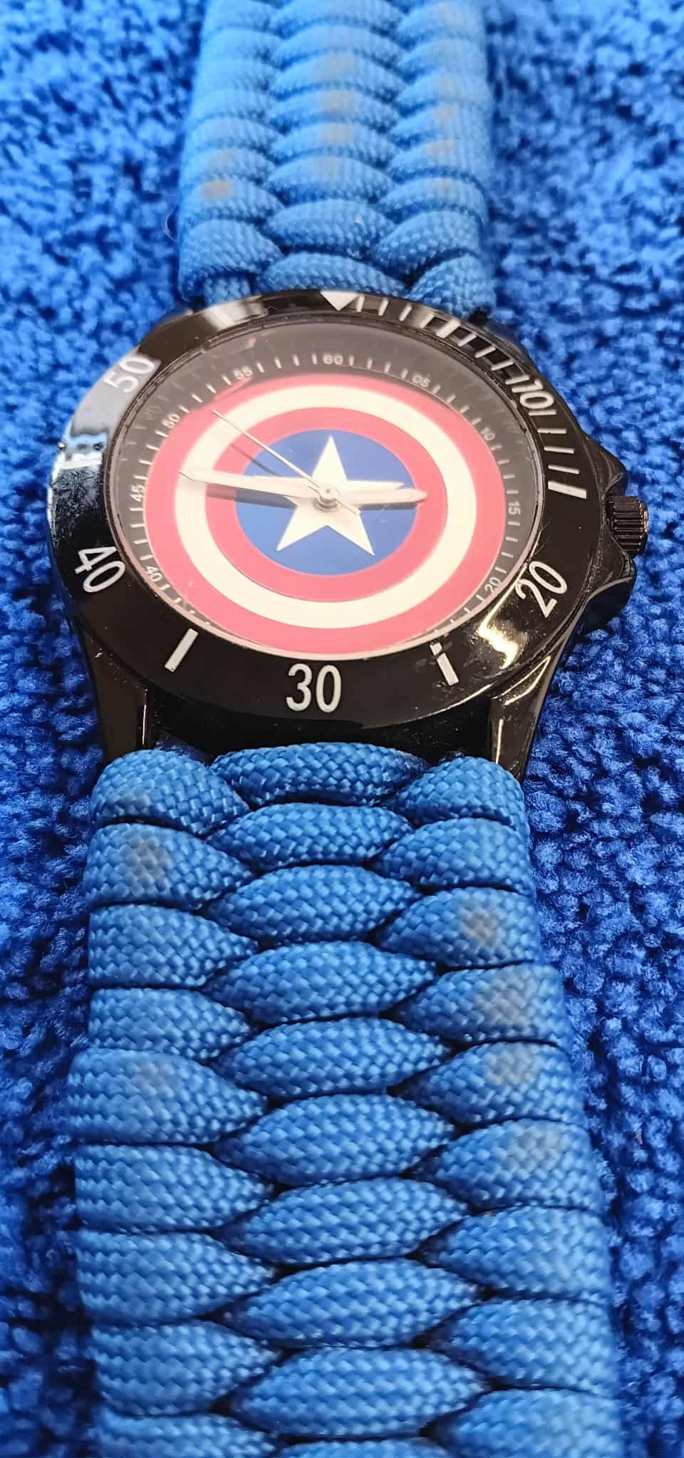 Marvel Comics Marvel Captain America Watch Shield Logo Needs Battery Size ONE SIZE - 3 Thumbnail