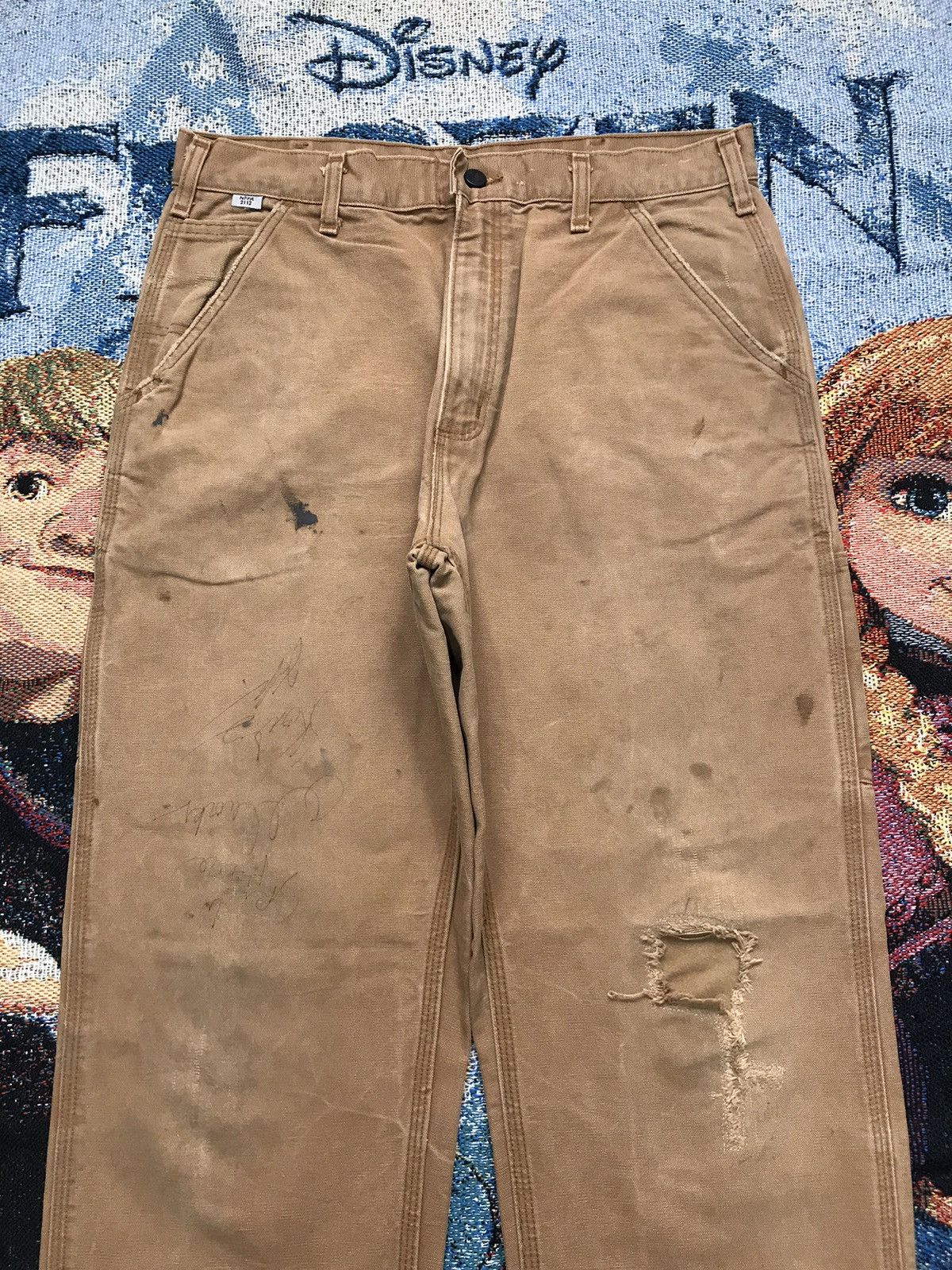Carhartt Vintage Carhartt FRB229 BRN carpenter workwear Size US 34 / EU 50 - 4 Thumbnail