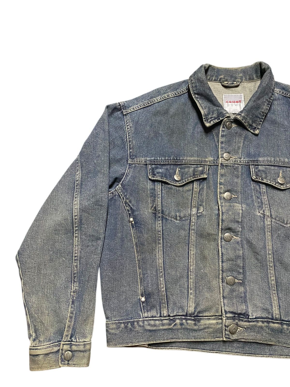 Japanese Brand Vintage Denim Jacket Countdown Bleach Mud Wash Size US S / EU 44-46 / 1 - 3 Thumbnail