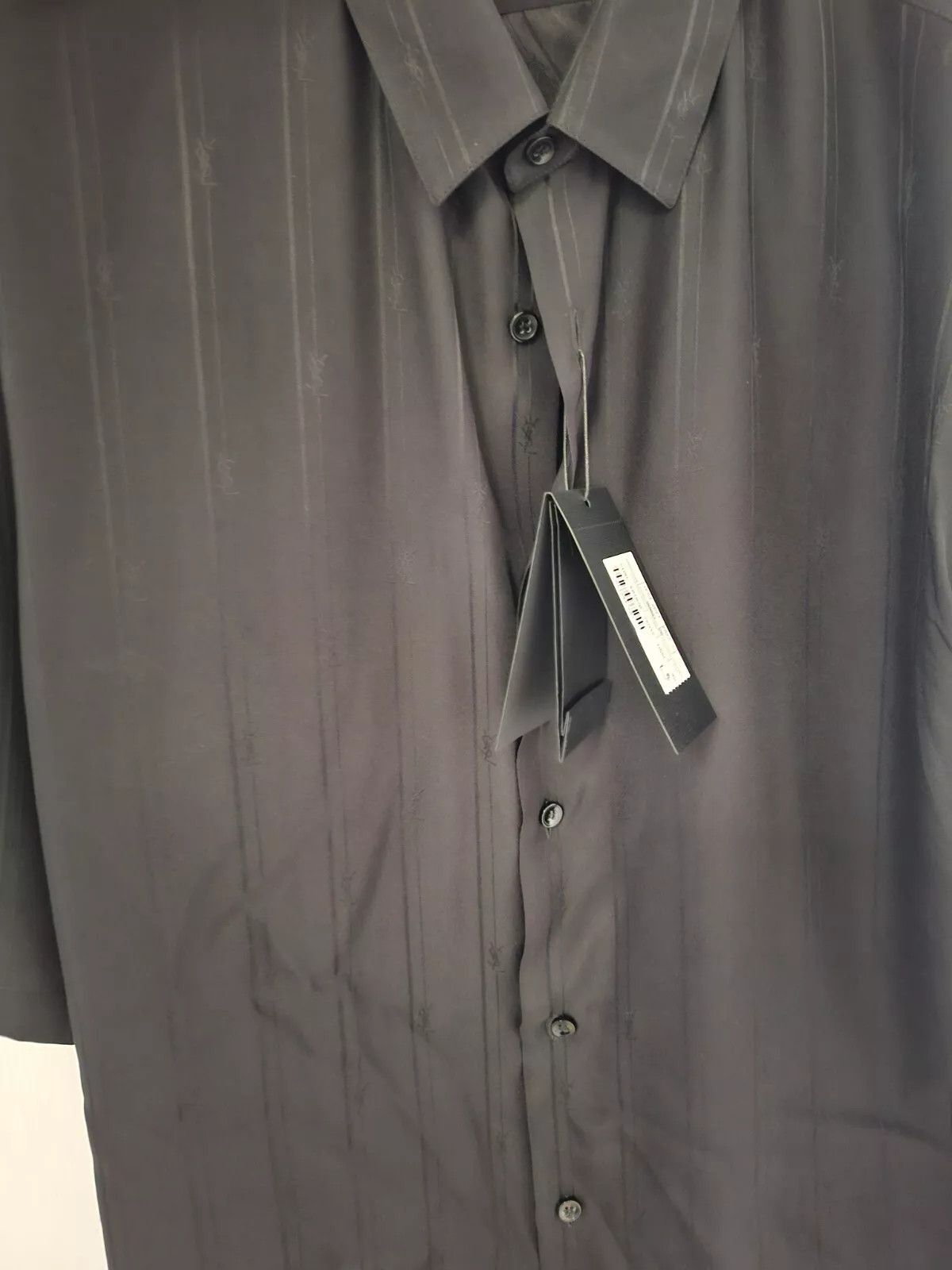 Saint Laurent Paris Saint Laurent Cassandre Silk Shirt 40 Size US M / EU 48-50 / 2 - 7 Thumbnail