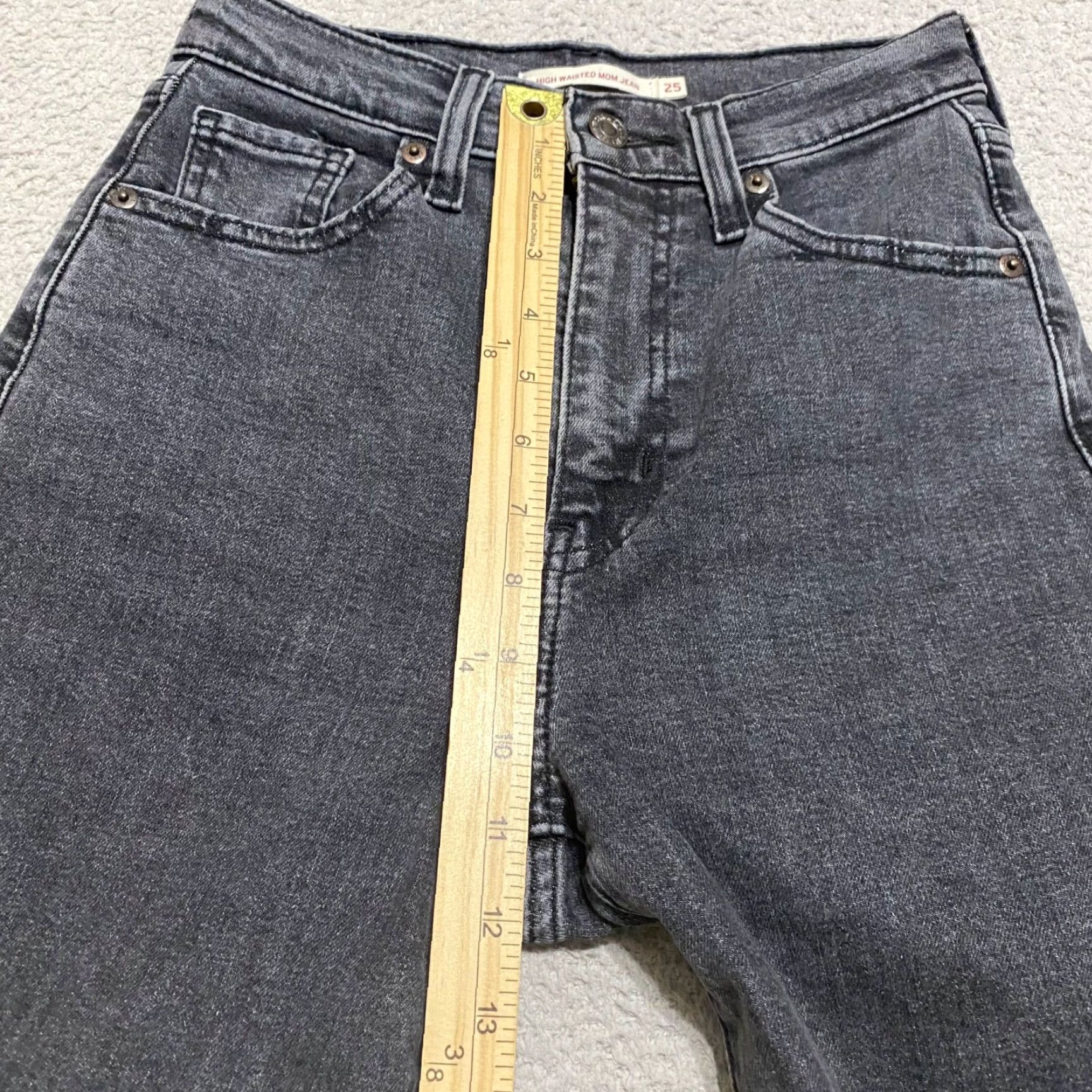 Levi's Levi's Jeans Womens Gray Denim Medium Wash High Rise Tapered 25 Regular 5-Pocket Design Womens Size 42" / US 20 - 7 Thumbnail