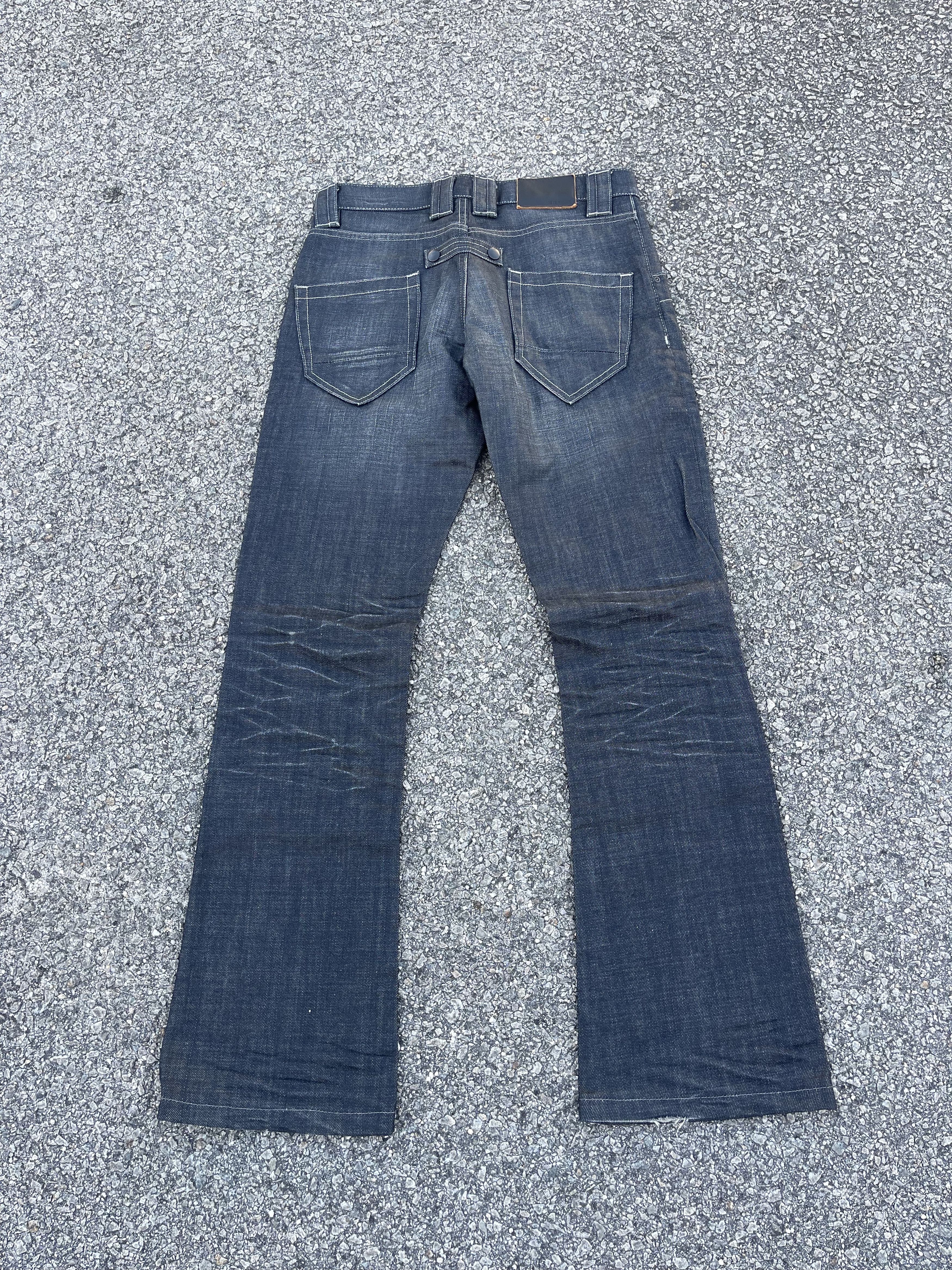 Issey Miyake × Tete Homme Tete Homme Flare Waxed Denim Kendrick Lamar Size US 29 - 12 Thumbnail