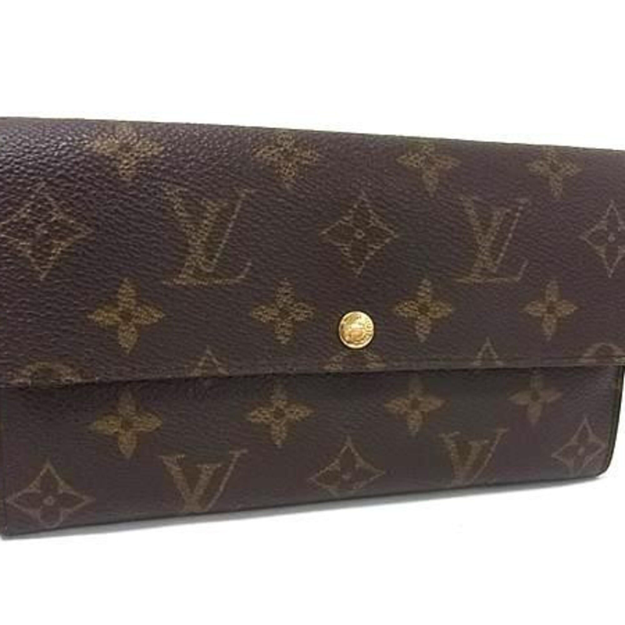 Louis Vuitton Louis Vuitton Long Wallet Pochette Portemonnaie Credit M61725 Brown Monogram Men's Women's Bi-fold Size ONE SIZE - 1 Thumbnail