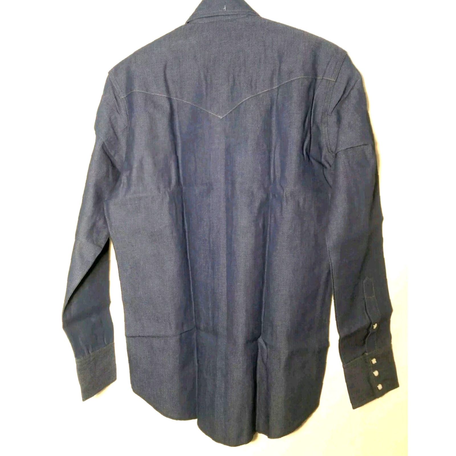 Wrangler VINTAGE Wrangler Cowboy Cut Western Shirt Men Medium Blue Denim Pearl Snap Workwear Size US M / EU 48-50 / 2 - 4 Thumbnail