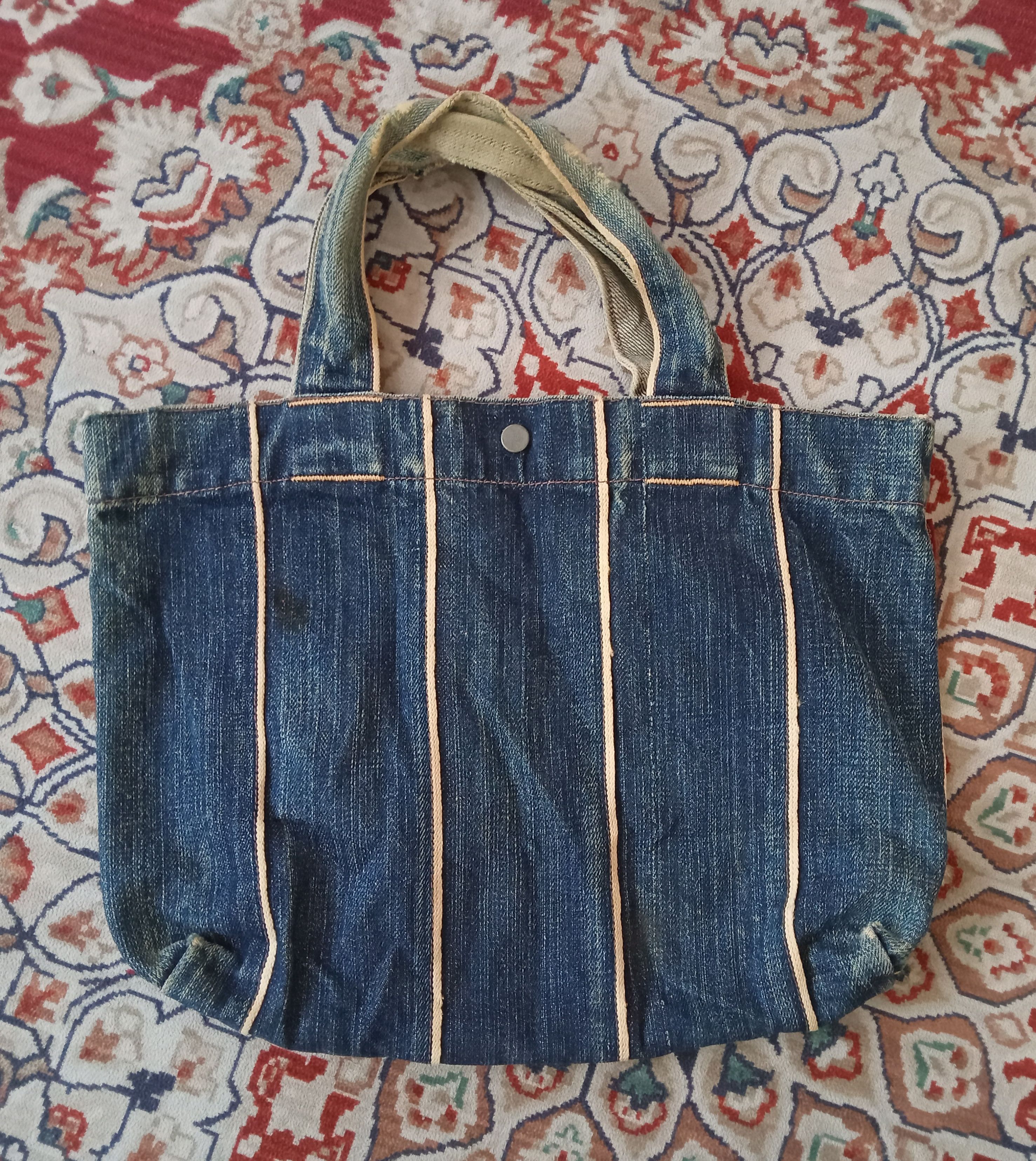 Vintage Vintage Joe McCoy Selvedge Denim Small Tote Bag Size ONE SIZE - 1 Thumbnail