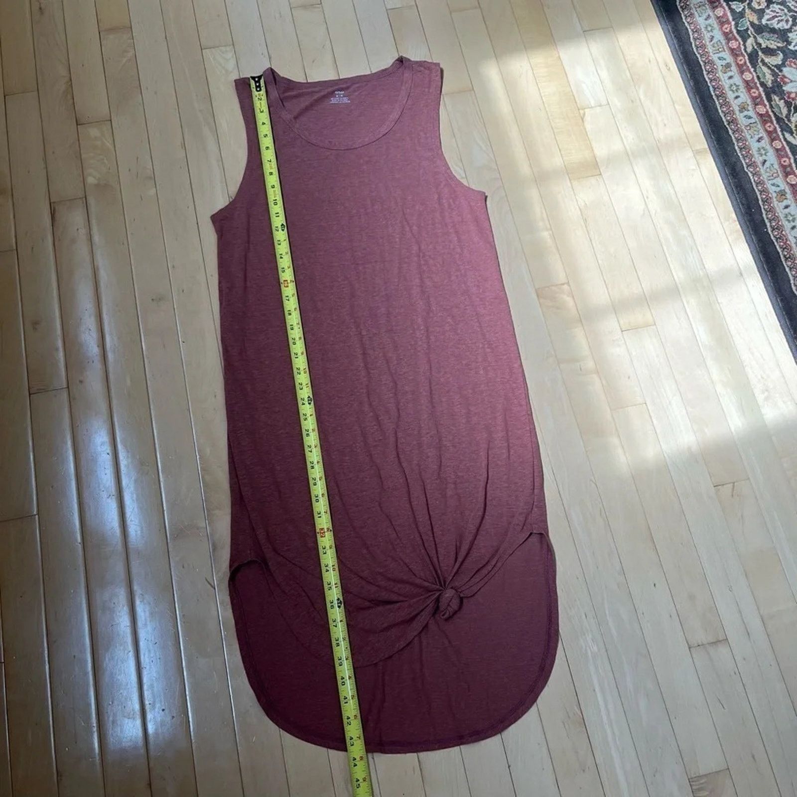 Other Aerie Dress Sz M Red Tank Scoop Neck Sleeveless Linen Midi Size M / US 6-8 / IT 42-44 - 9 Thumbnail