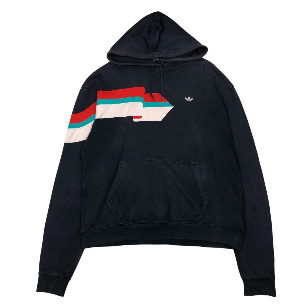 Adidas 📌Hoodie Pull Over Adidas Striped Design Size US M / EU 48-50 / 2 - 1 Thumbnail