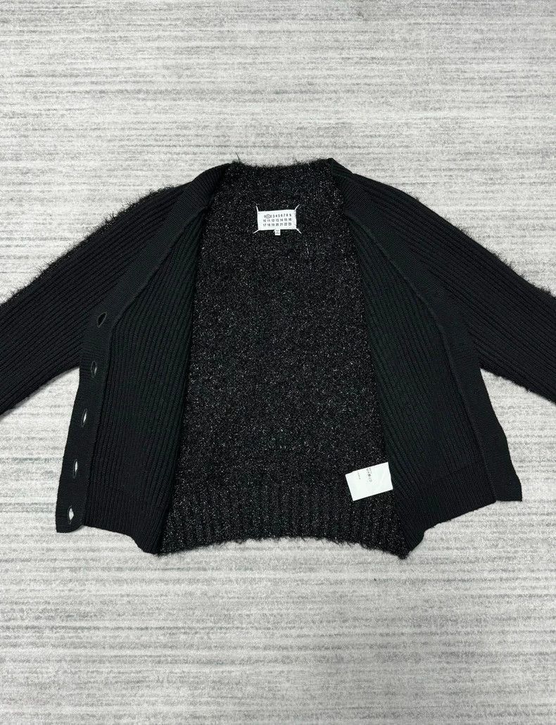 Maison Margiela Maison Margiela Black wool cardigan silver velvet sequin sw Size US S / EU 44-46 / 1 - 3 Thumbnail