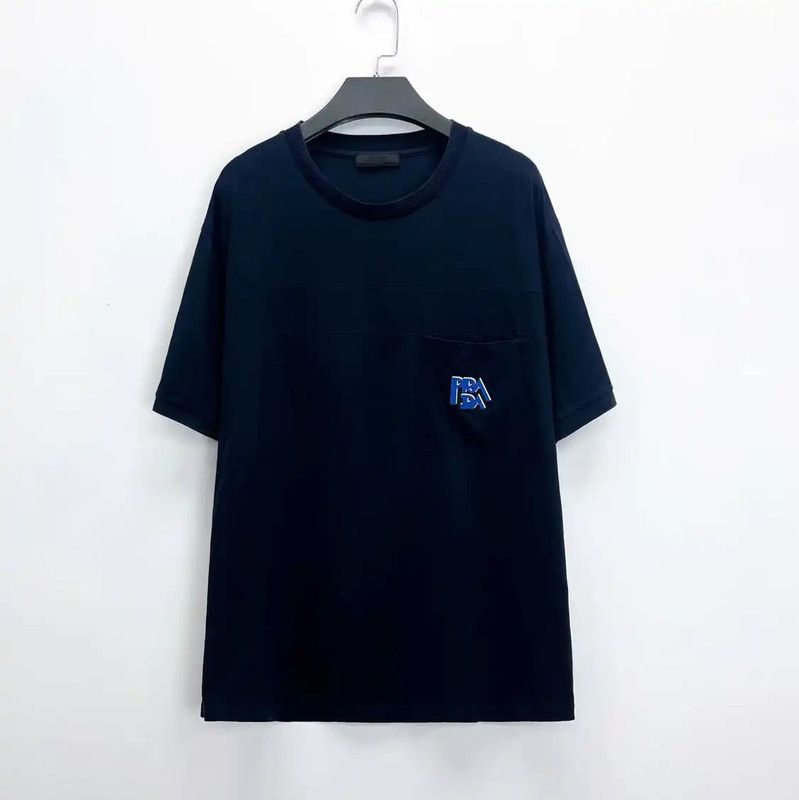 Prada Prada Men's Blue Logo T-Shirt for Spring Autumn Size US XXL / EU 58 / 5 - 1 Thumbnail