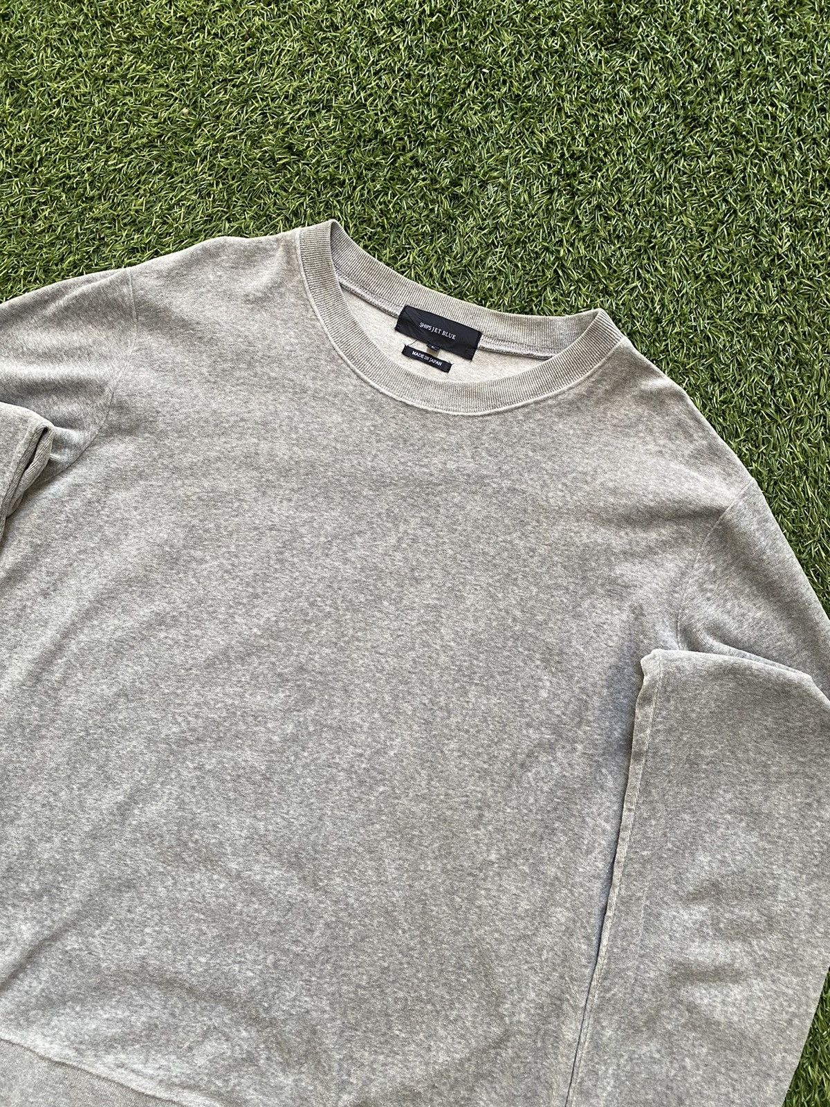 Ships Jet Blue Ships Jet Blue Suede Sweatshirt Size US L / EU 52-54 / 3 - 3 Thumbnail