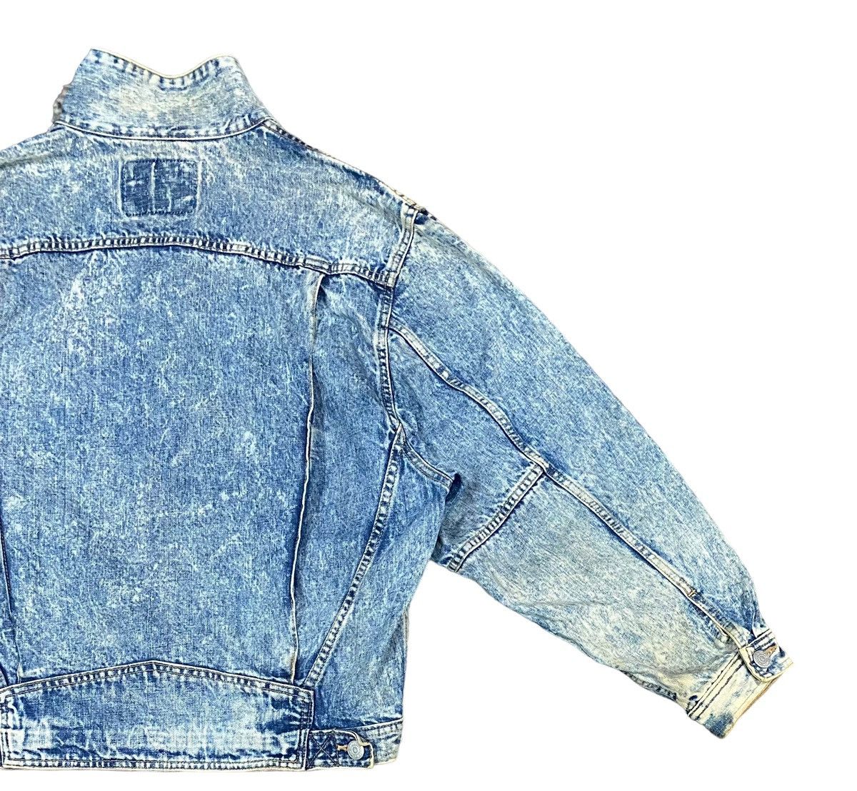 Edwin Vtg EDWIN Acid Wash Denim Jacket Button (L) Size US L / EU 52-54 / 3 - 7 Thumbnail