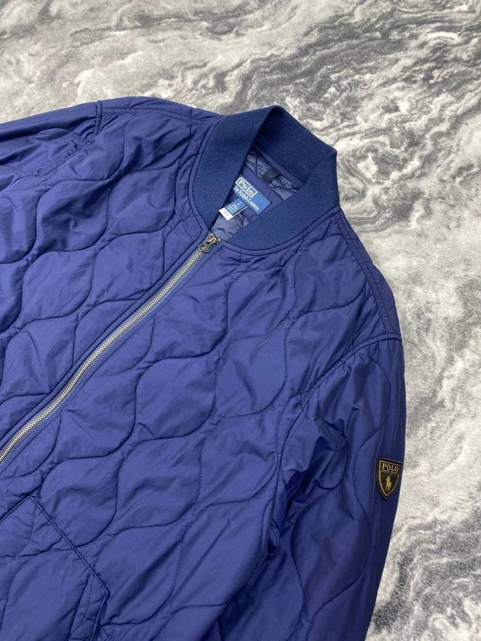 Polo Ralph Lauren Polo Ralph Lauren Quilted Bomber Jacket Men Size L Blue Size US L / EU 52-54 / 3 - 2 Thumbnail