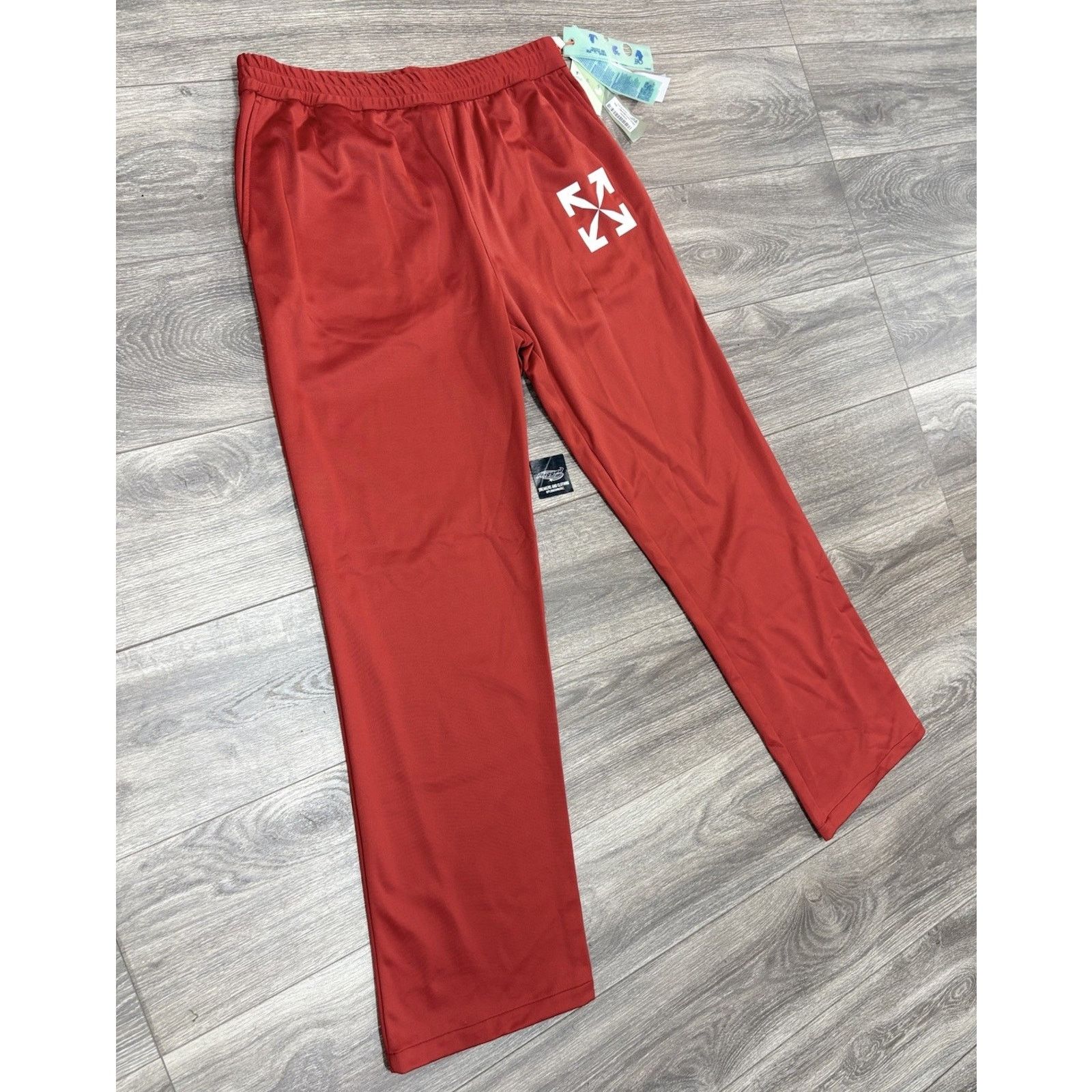 Off-White Off-White Single Arrow Slim Trackpant ' Red ' | NEW! Size US 41 - 2 Thumbnail