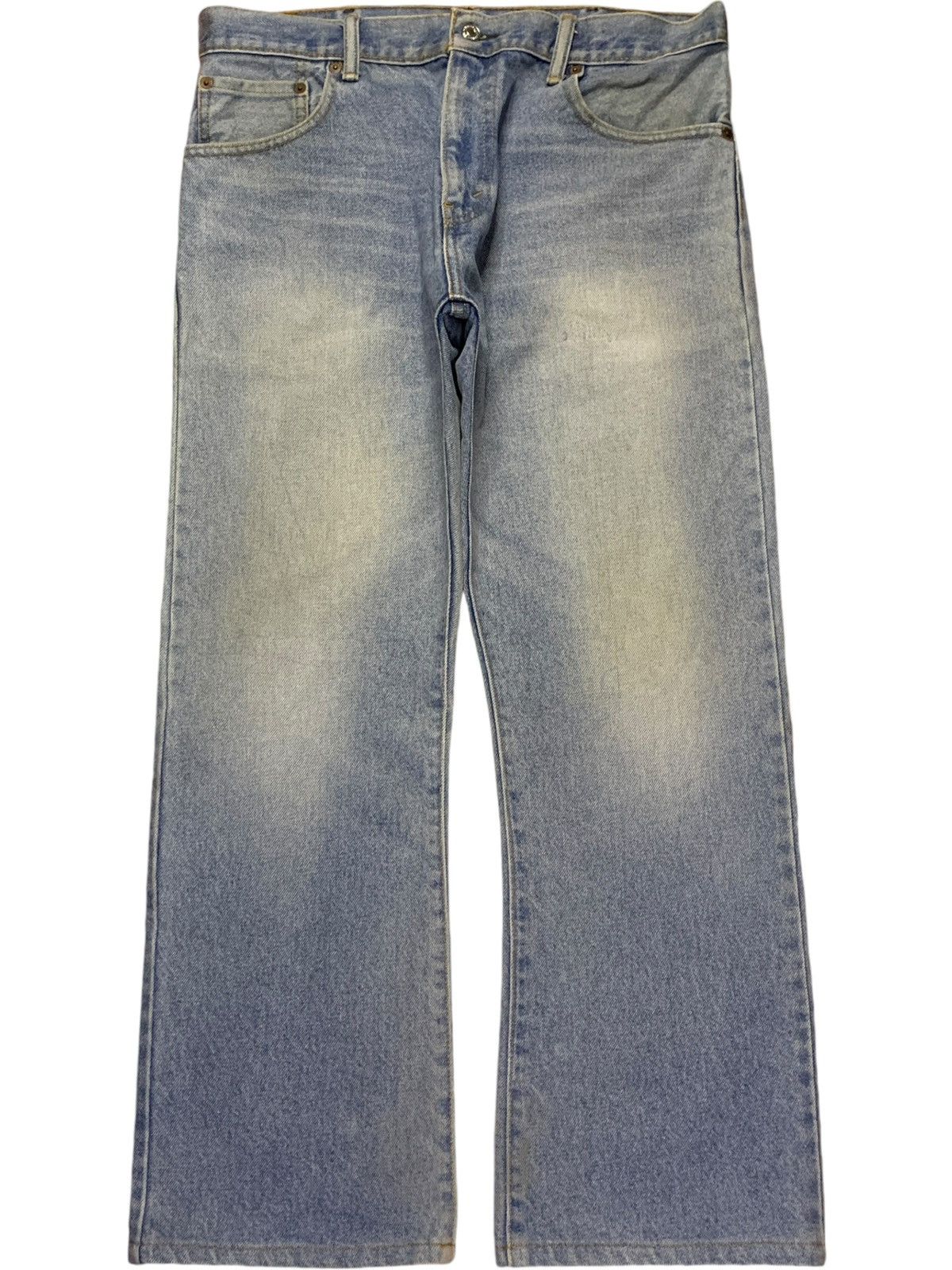 Levi's Vintage 90s Levis 517 Bootcut Blue Denim Style Jeans Size US 35 - 1 Thumbnail