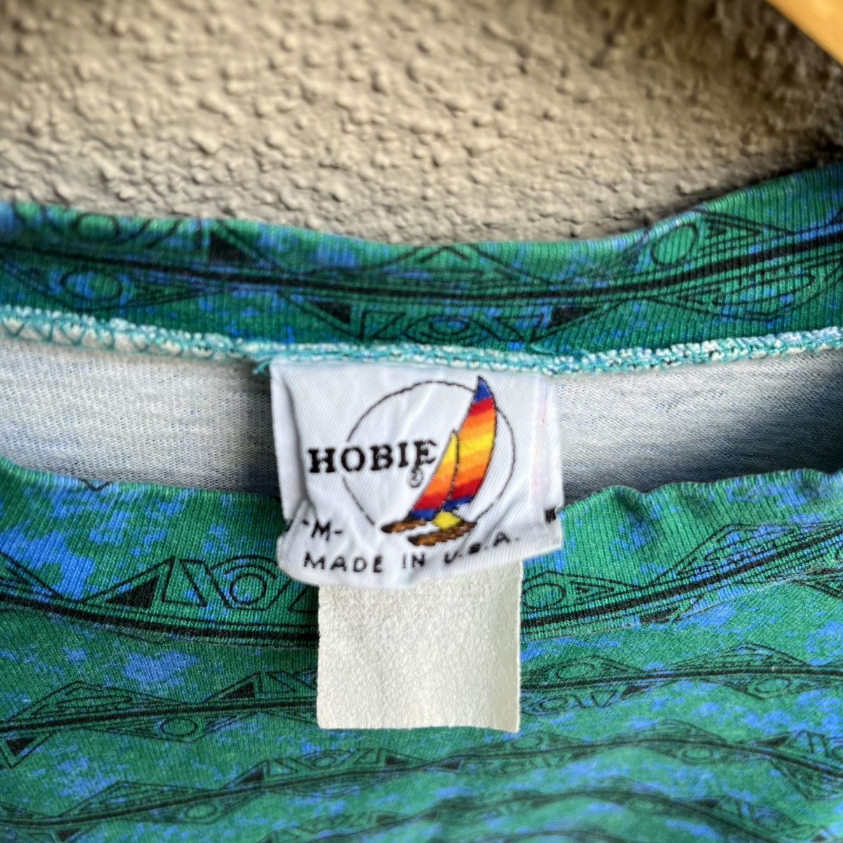 Vintage Vintage 80s HOBIE stripes surf tee usa Size US L / EU 52-54 / 3 - 3 Thumbnail