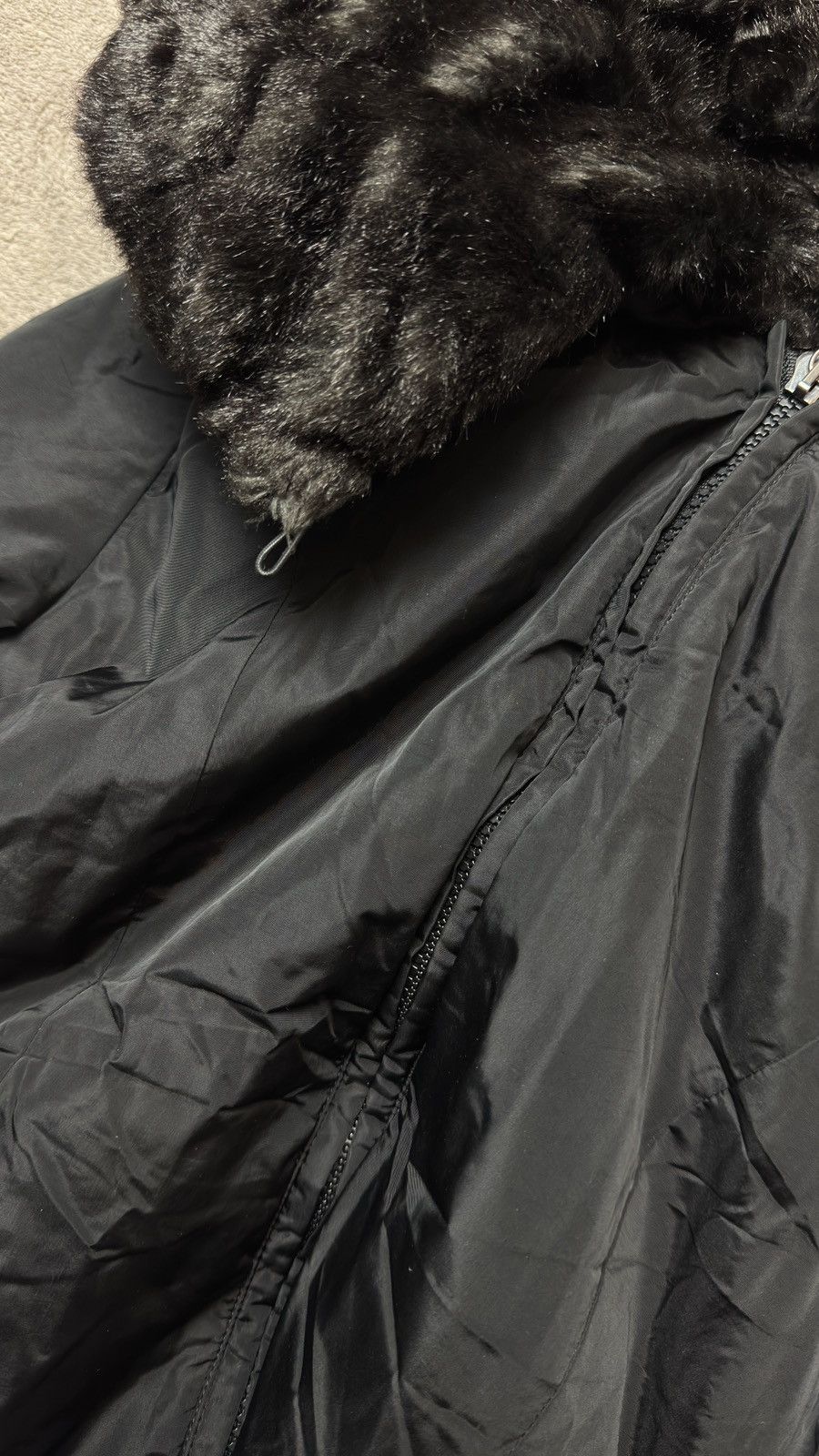 Marella Y2K Faux Fur Down Coat Jacket max mara ysl cdg Steampunk lgb Size S / US 4 / IT 40 - 7 Thumbnail