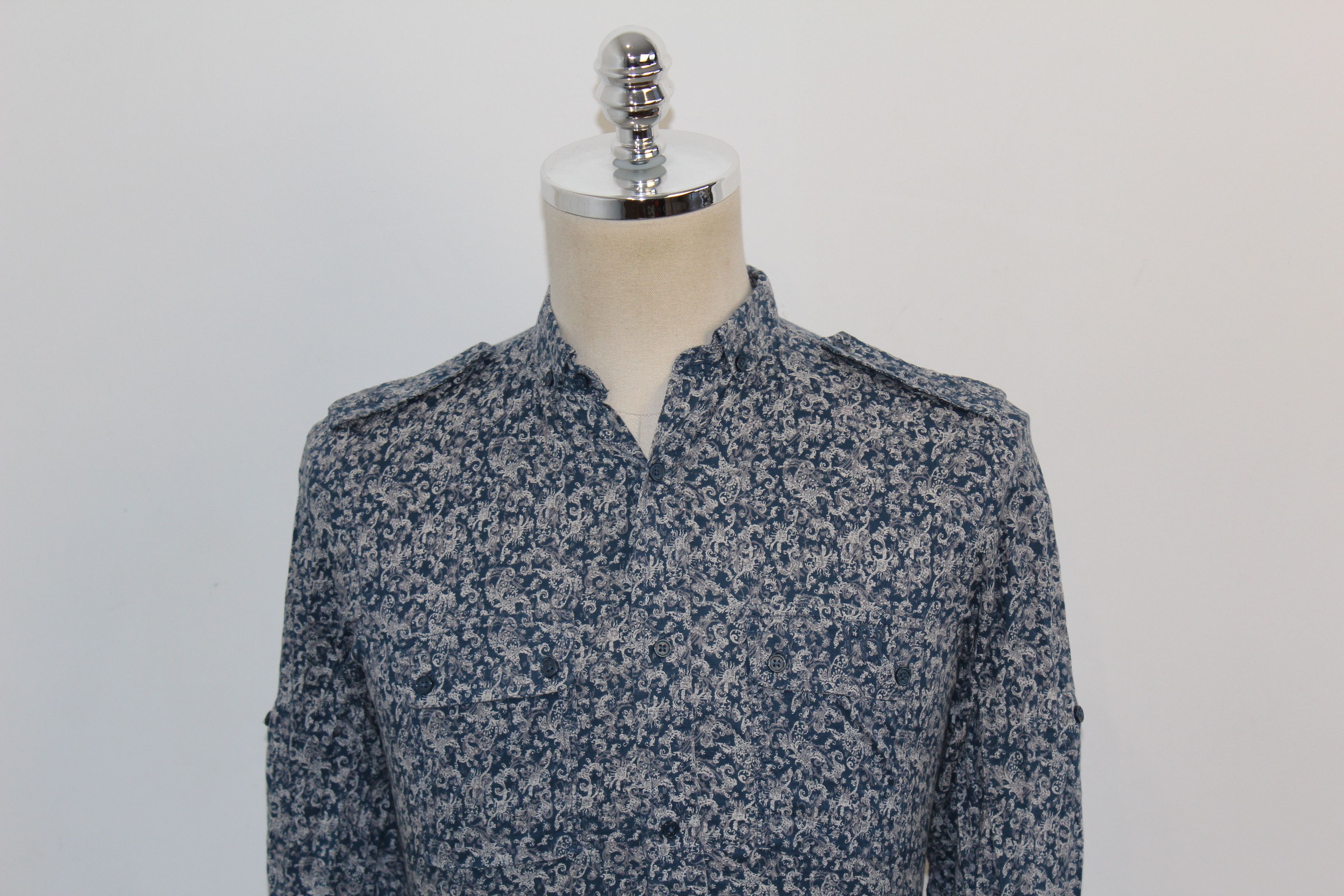 Diesel Diesel Long Sleeve Blue Shirt Size US S / EU 44-46 / 1 - 4 Thumbnail