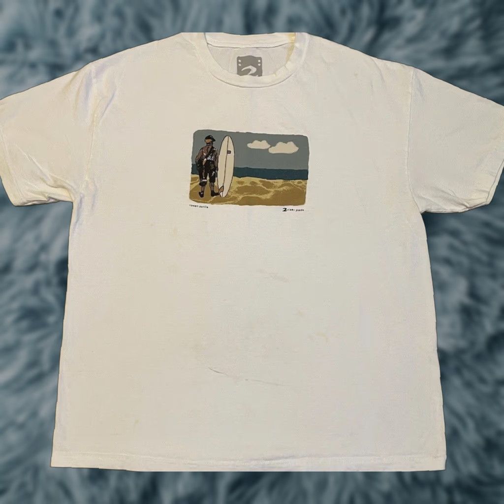 Quartersnacks Rowan Zorilla 2 Riser Pads Faded Shirt XL White T-Shirt Skateboarding Quartersnacks Distressed 90s Y2K Mens Shirt Size US XL / EU 56 / 4 - 1 Thumbnail