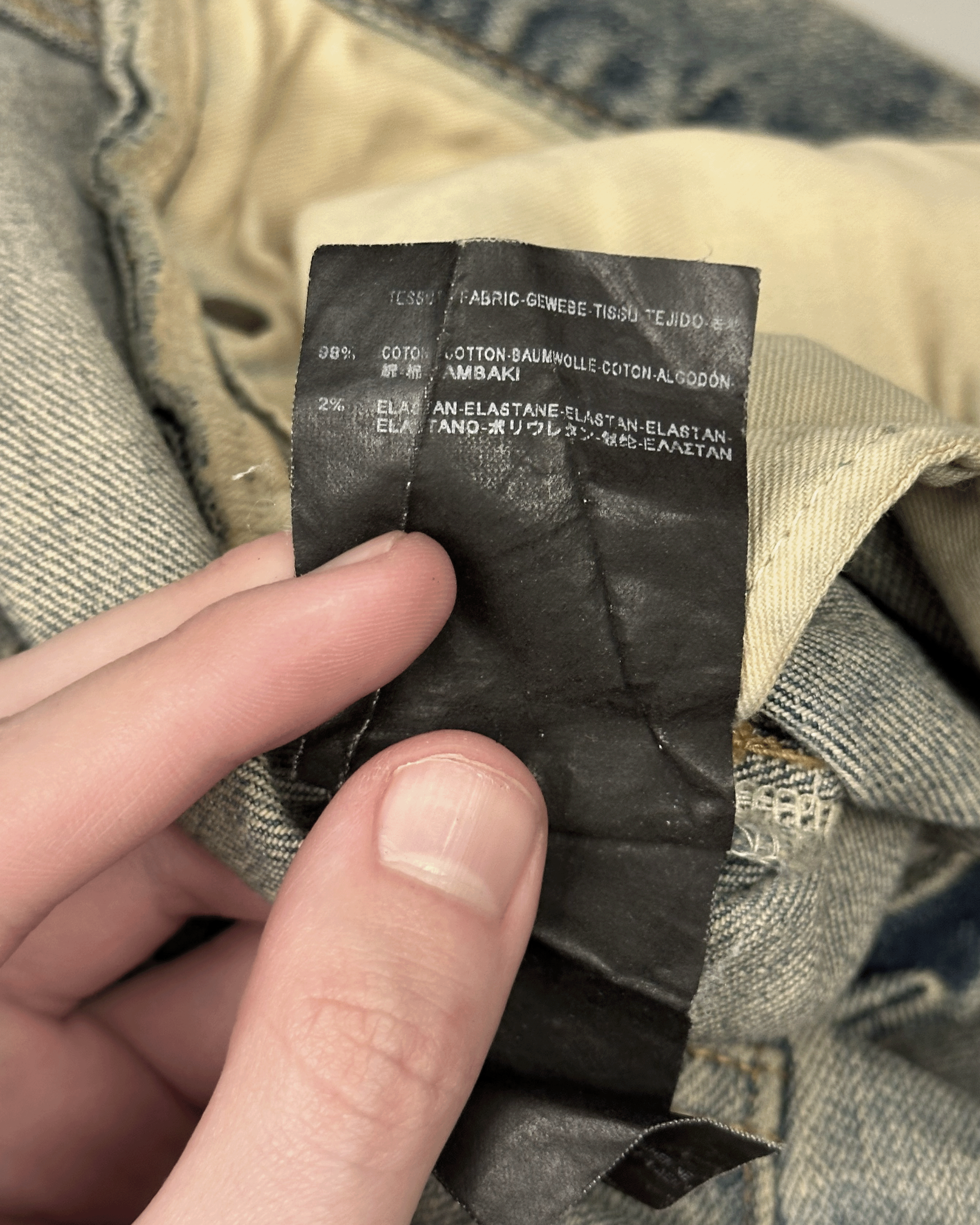 Saint Laurent Paris Mudwash Crash Denim