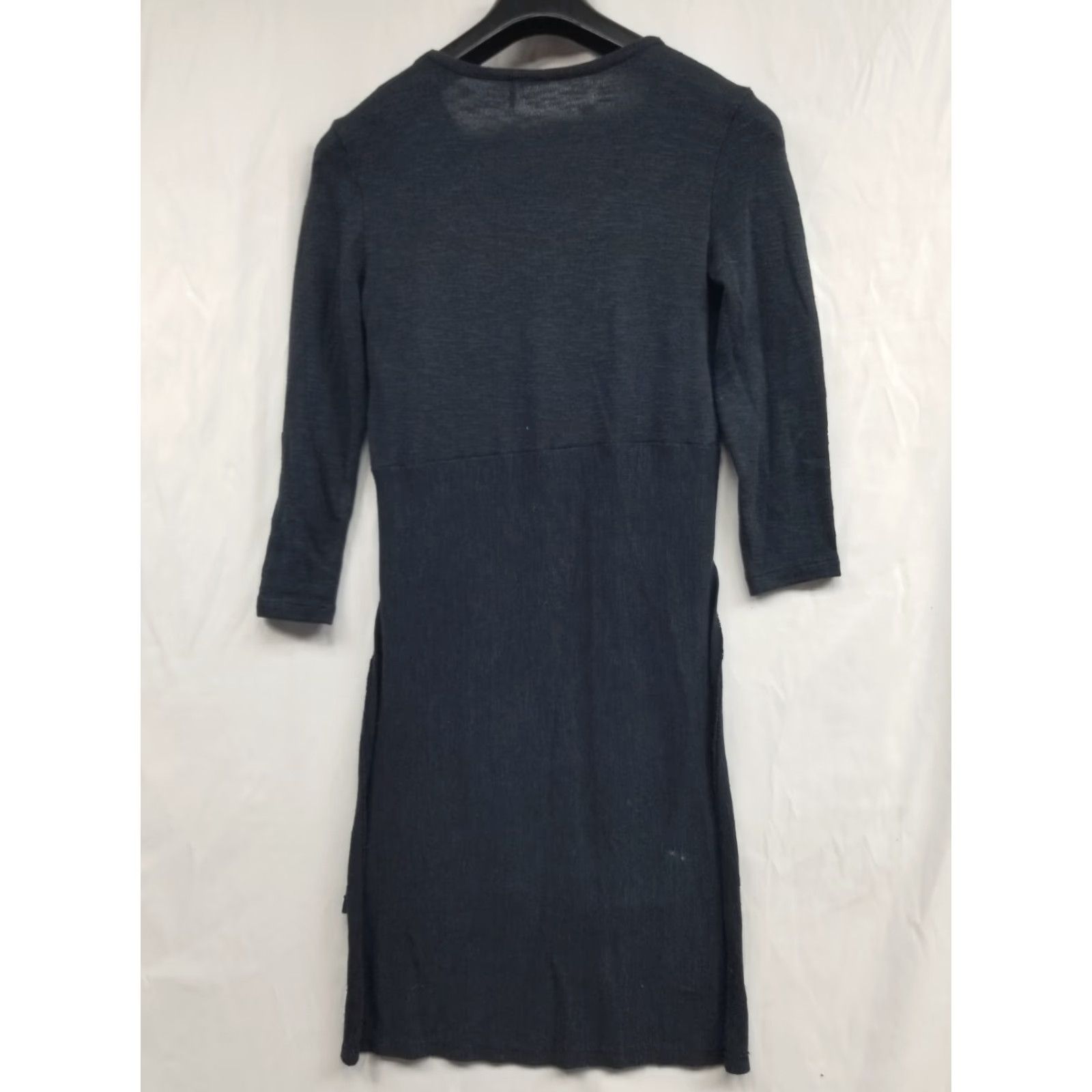 Anthropologie Anthropologie Tunic Dress XS 3/4 Sleeve Embroidered Hi-Low Cotton Poly Blue Women Size XS / US 0-2 / IT 36-38 - 2 Thumbnail