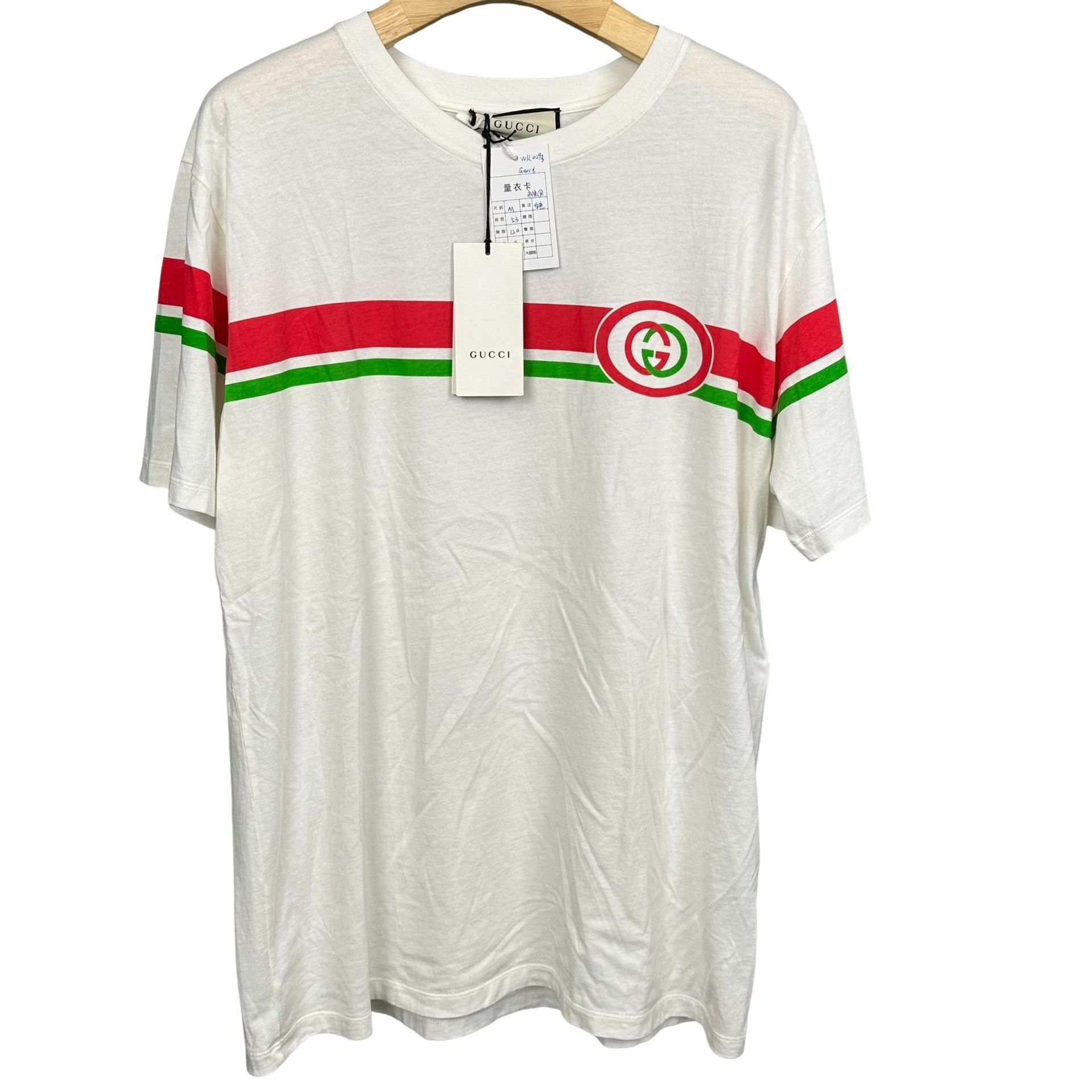 Gucci Gucci Web Stripe GG Logo T-Shirt Size M Size US M / EU 48-50 / 2 - 1 Thumbnail