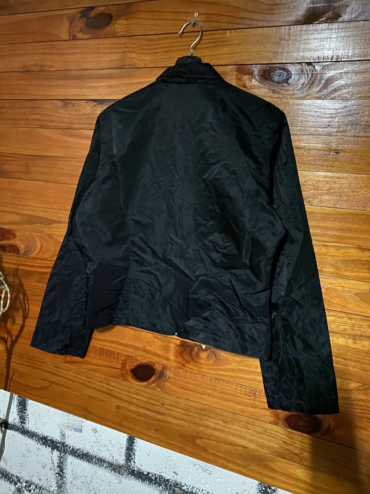 Japanese Brand ACID JAZZ MEN Black Nylon Jacket Minimalist 1990s Streetwear Size US S / EU 44-46 / 1 - 8 Thumbnail