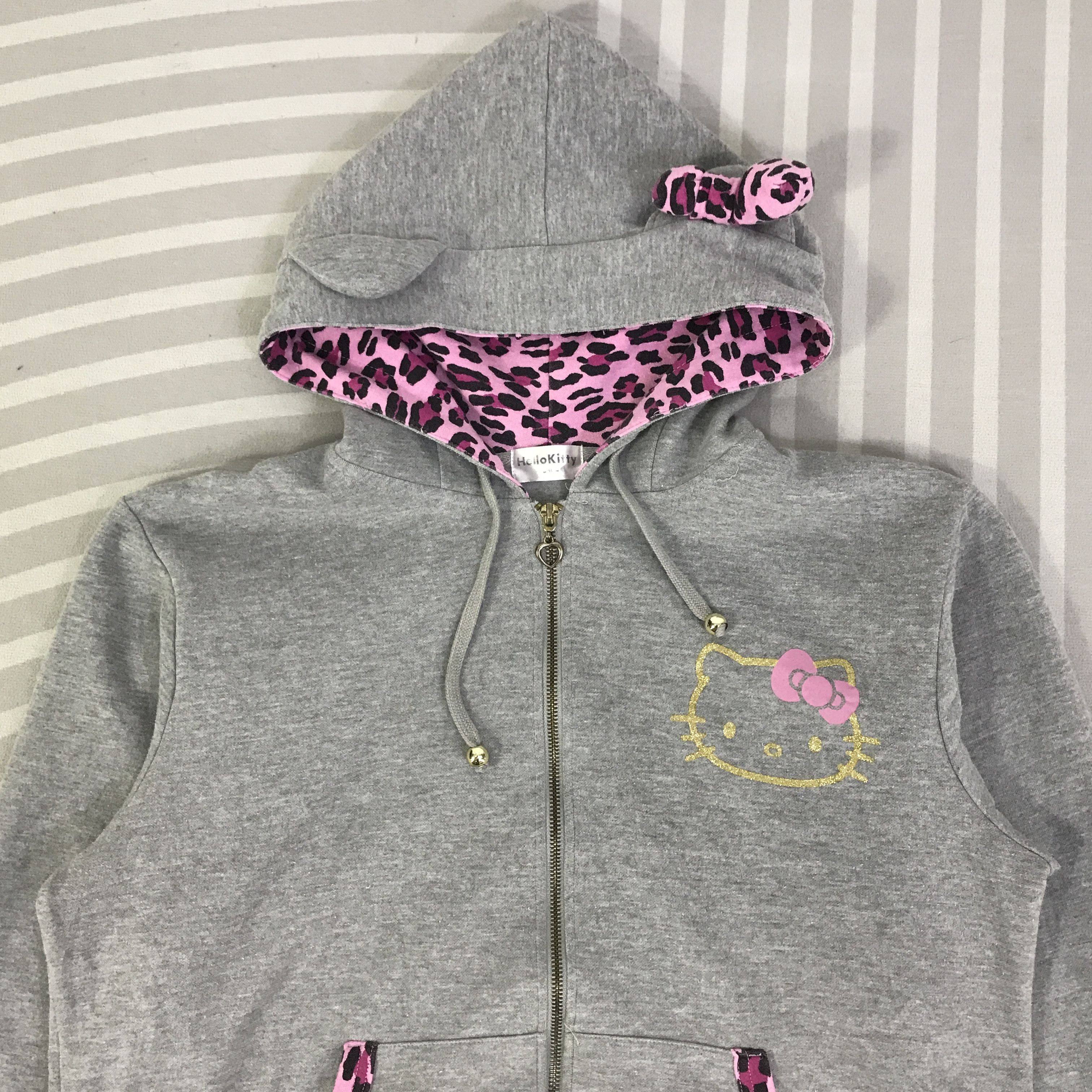 Japanese Brand Vintage Hello Kitty Hoodies K127B2 Size L / US 10 / IT 46 - 4 Thumbnail
