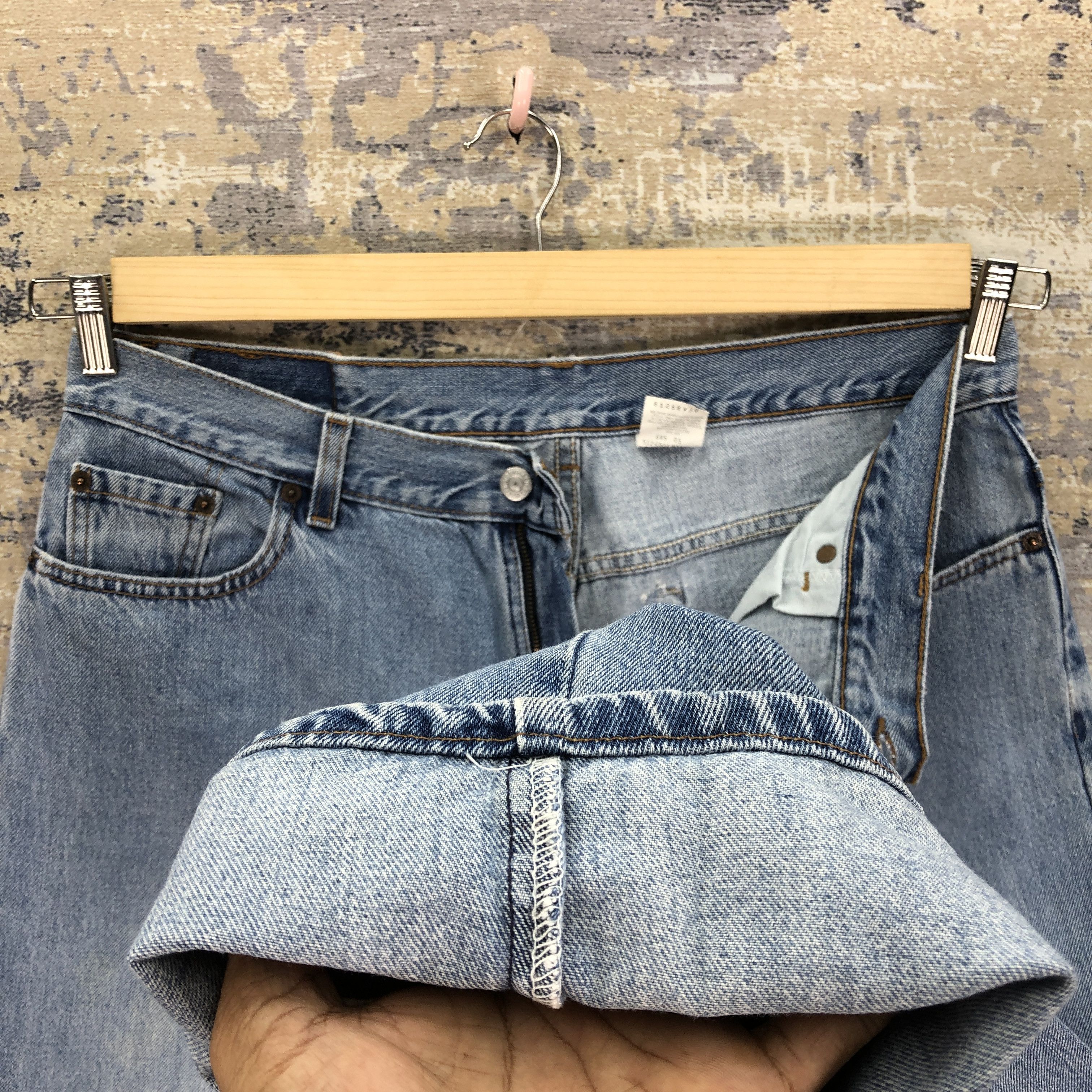 Levi's Vintage 90's Levis 577 Jeans Levi's Faded Light Wash Denim Size US 34 / EU 50 - 8 Thumbnail