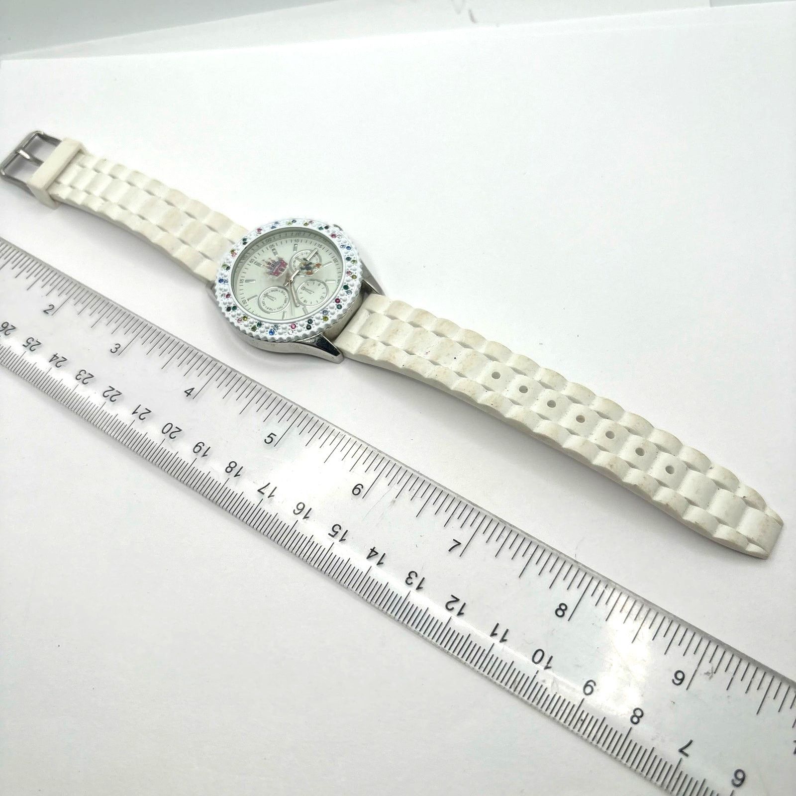 Other Y2K White Crystal Men's Watch Size ONE SIZE - 4 Thumbnail