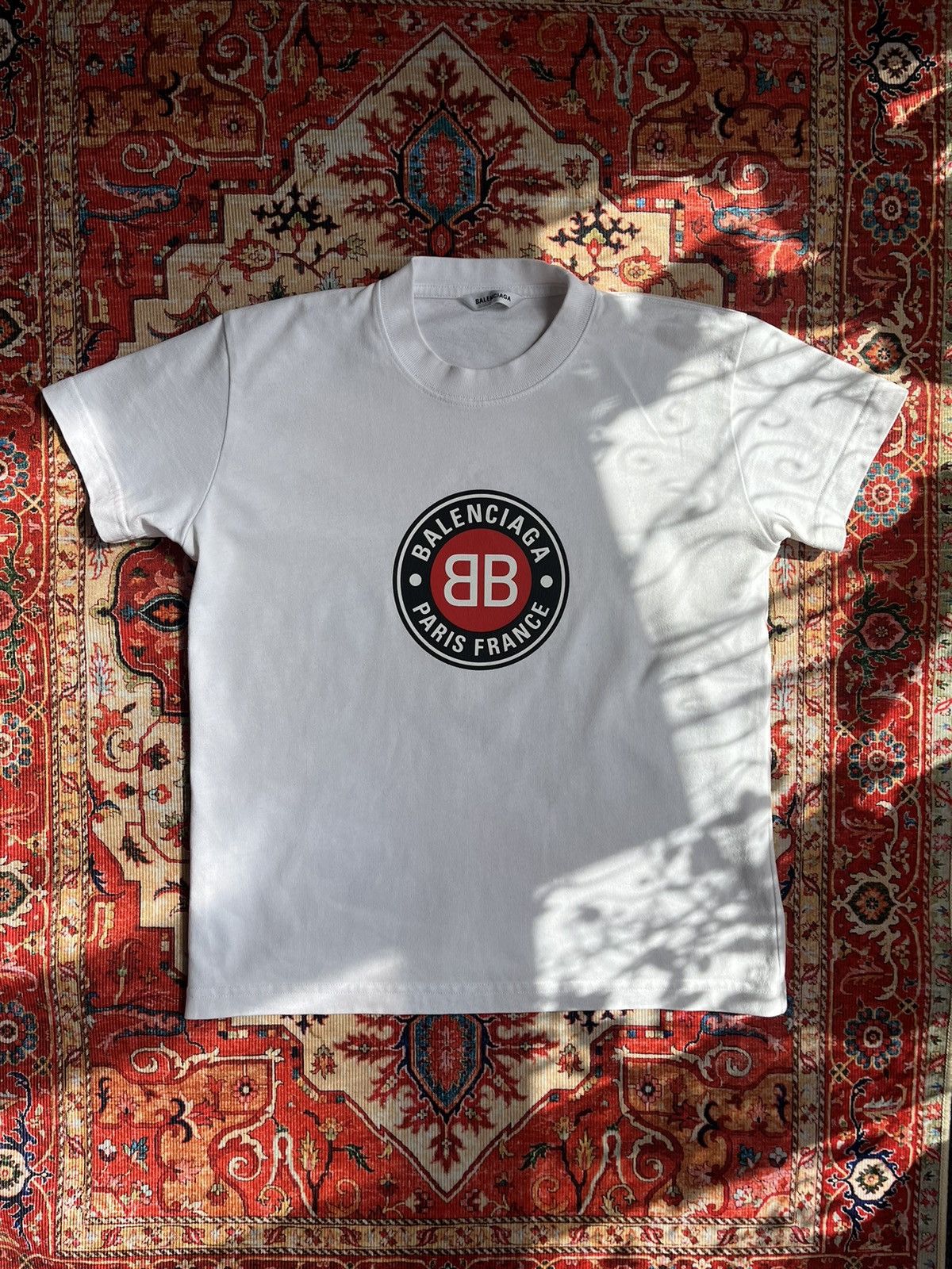 Balenciaga Balenciaga Paris France Logo T-Shirt (White) Size S / US 4 / IT 40 - 1 Thumbnail