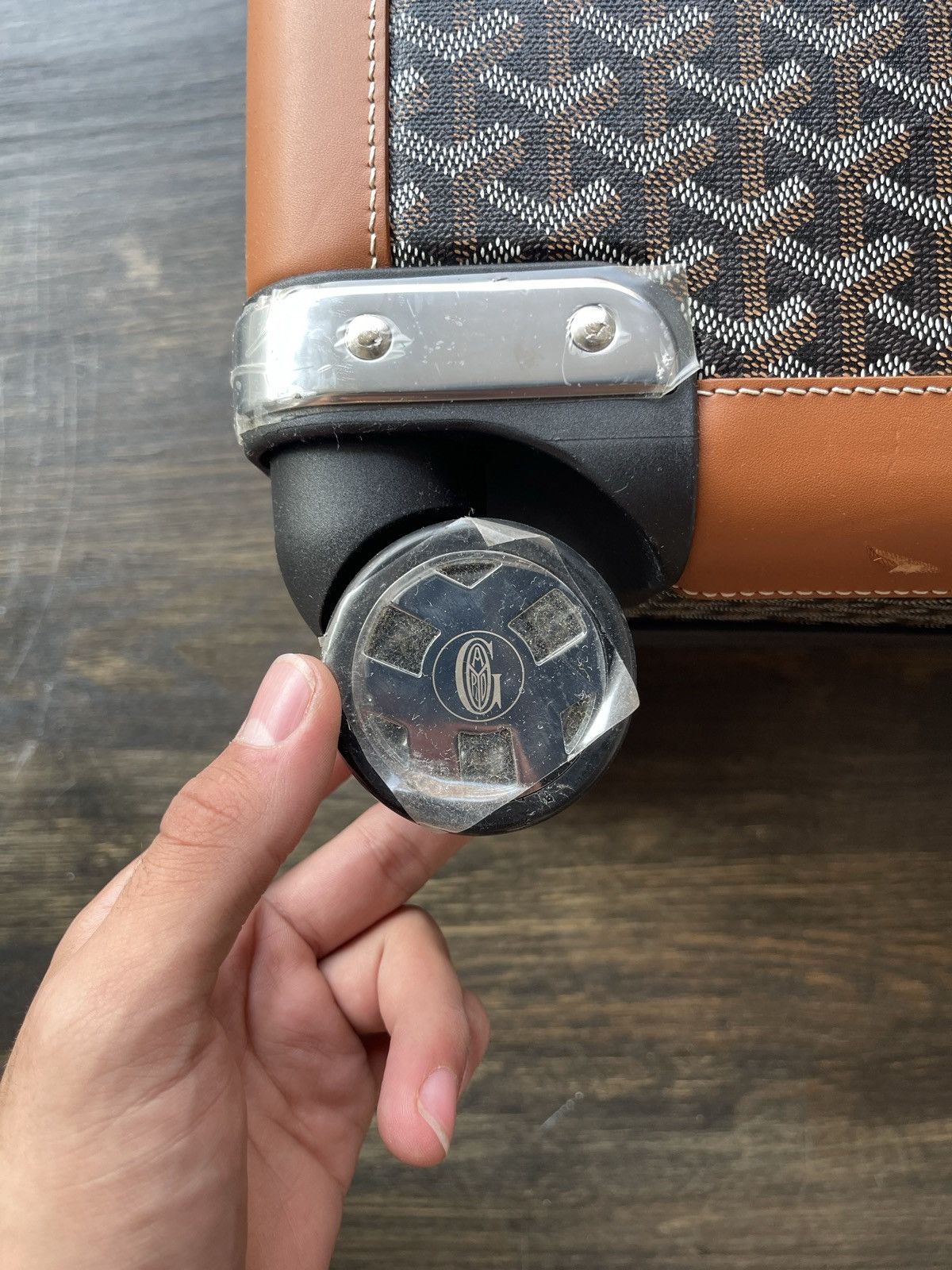 Goyard Black Brown Goyard Suitcase Size ONE SIZE - 9 Thumbnail