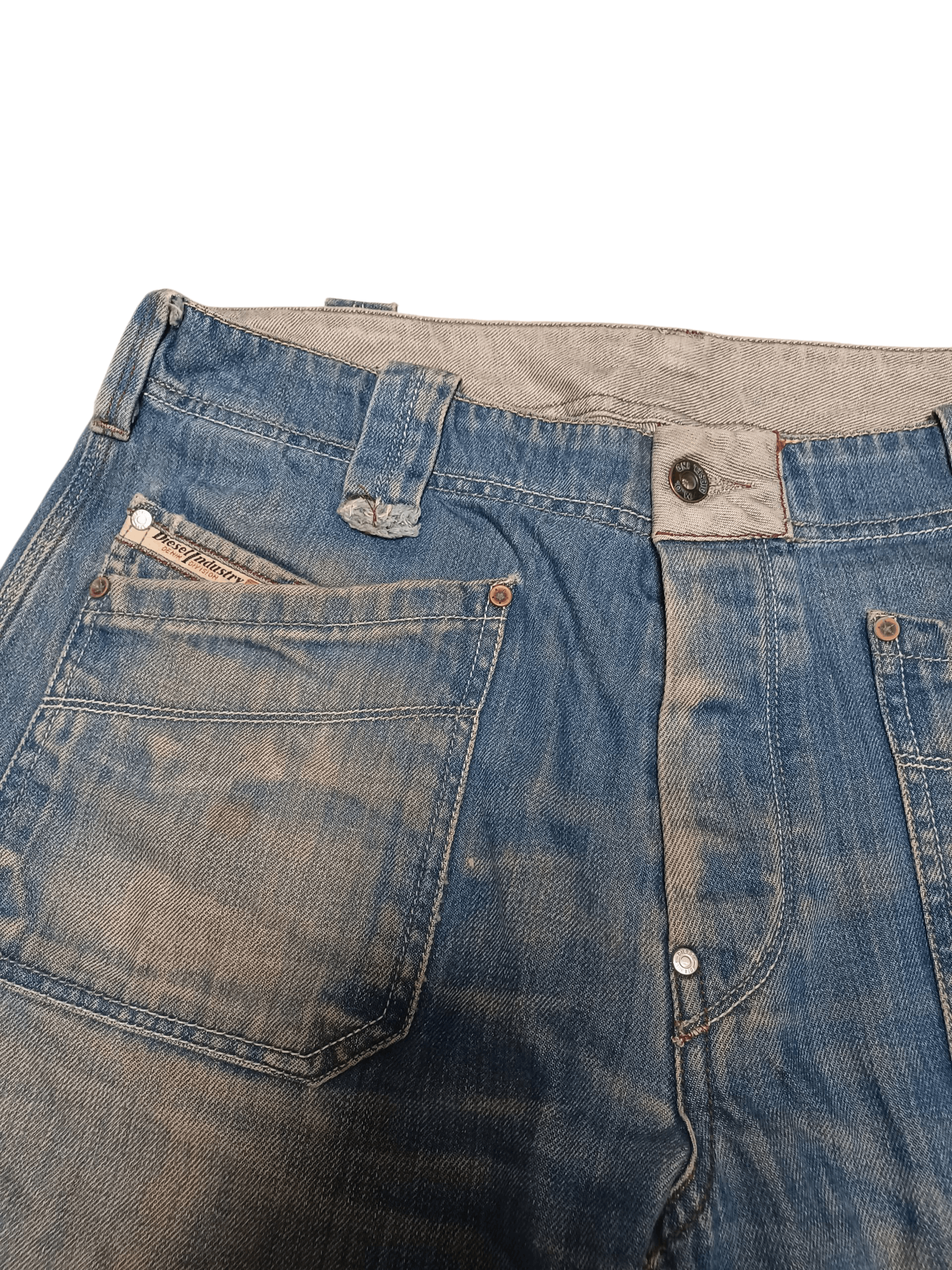 Diesel DIESEL VINTAGE MADE IN ITALY DISTRESSED DIRTY JEANS DENIM Size US 34 / EU 50 - 5 Thumbnail