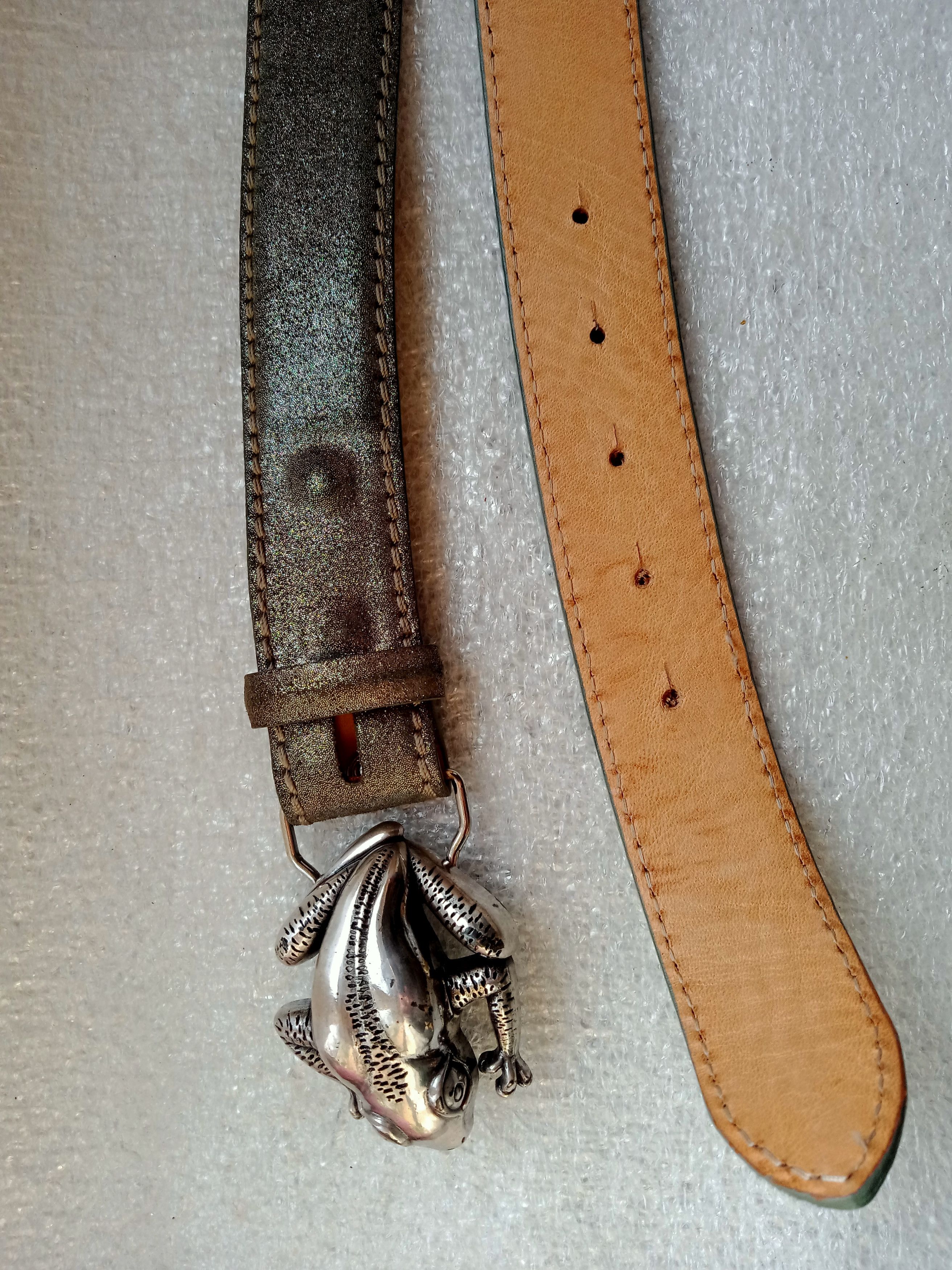 Other Reptile's House Italy Leather Belt Size ONE SIZE - 7 Thumbnail