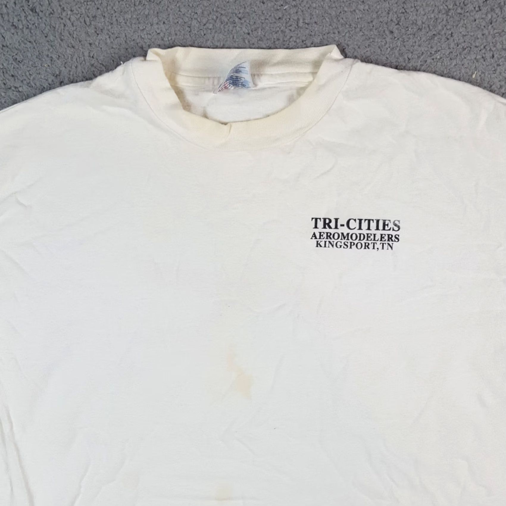 Hanes Vintage Hanes T-Shirt Aeromodelers Airport Model Plane XL White 90s Mens Shirt 90s, Outdoor, Retro, Y2K, Vintage, Airplane, Aero Shirts Size US XL / EU 56 / 4 - 3 Thumbnail