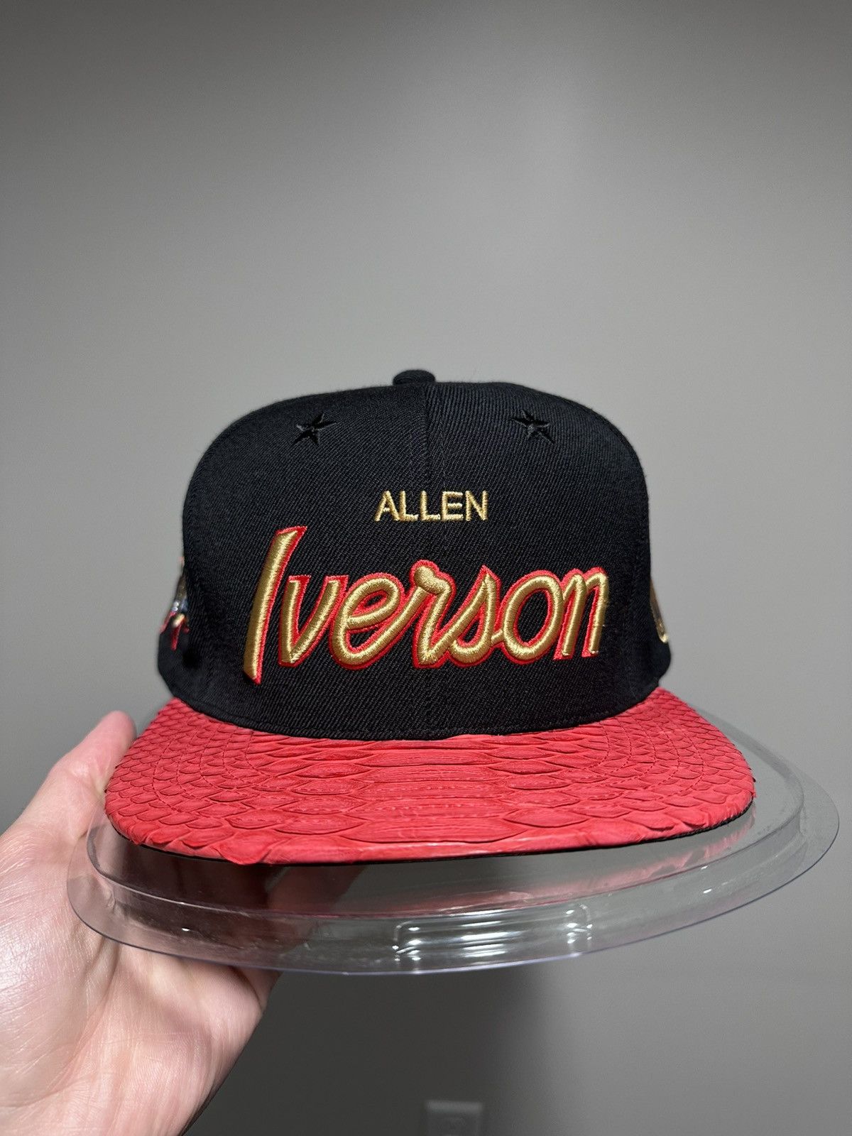 Just Don × Mitchell & Ness Just Don x Mitchell & Ness 76ers Allen Iverson Black Hat Size ONE SIZE - 8 Thumbnail