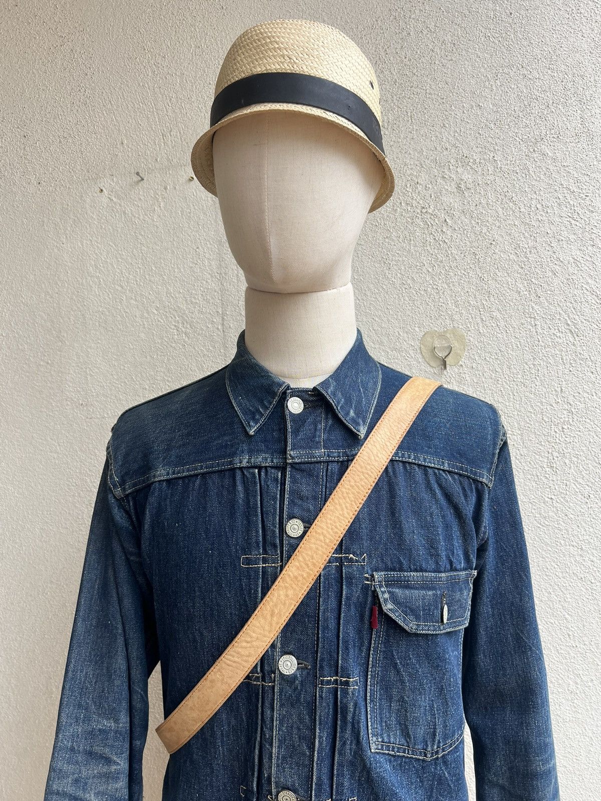 Leather Vintage Kitamura Japan Fade Muddy Patina Leather Bag Sling Size ONE SIZE - 5 Thumbnail