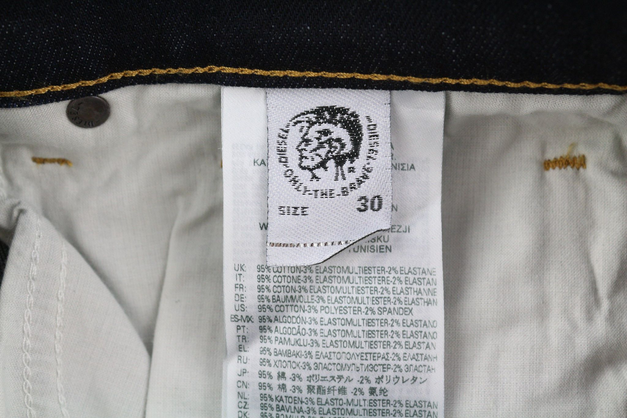 Diesel D-YENNOX 009ZS W30/L32 Tapered Washed Dark Jeans 40163 Size US 30 / EU 46 - 10 Thumbnail