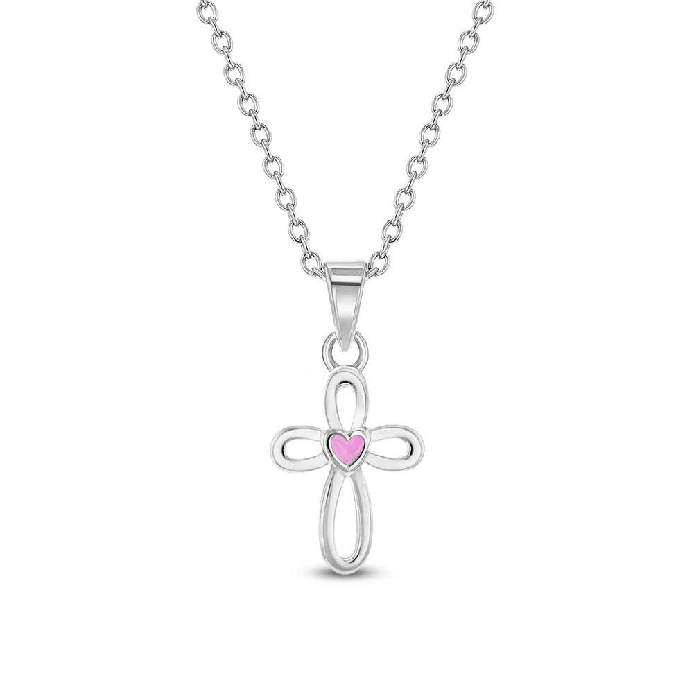Other iny Open CZ Cross Baby Necklace Size ONE SIZE - 1 Thumbnail