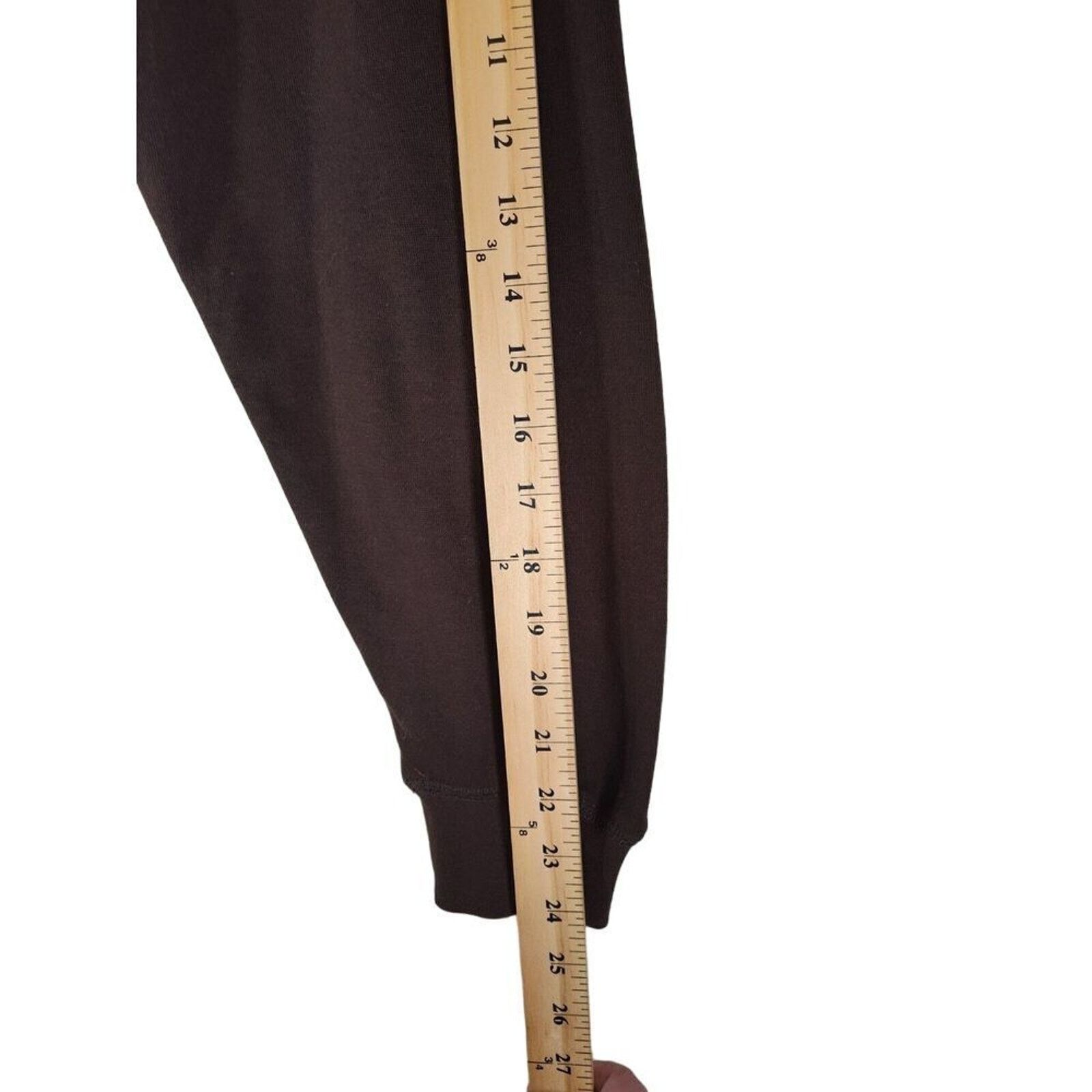 & Other Stories Browning Hoodie Mens Size Large Brown Front Pocket Spellout Size US L / EU 52-54 / 3 - 8 Thumbnail